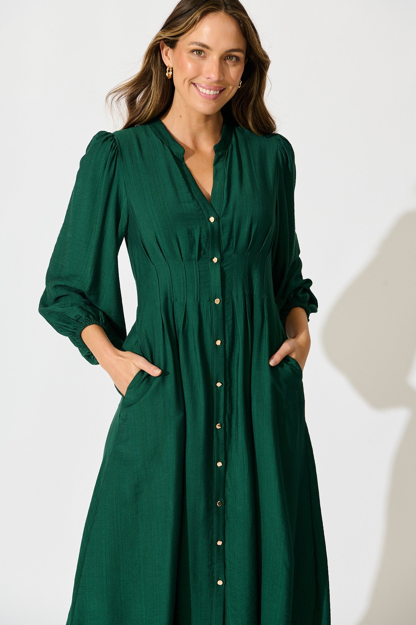 Casablanca Midi Dress in Green