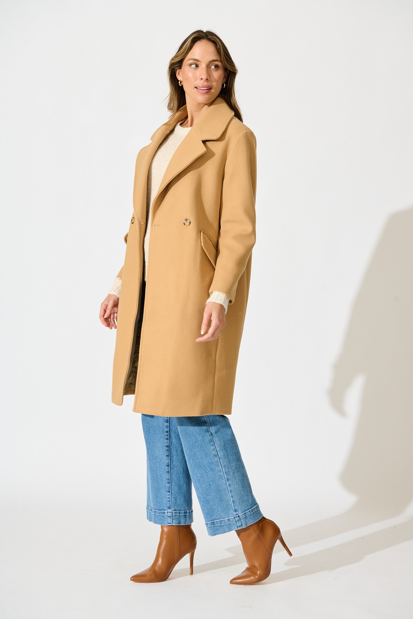 Sultry Coat in Camel