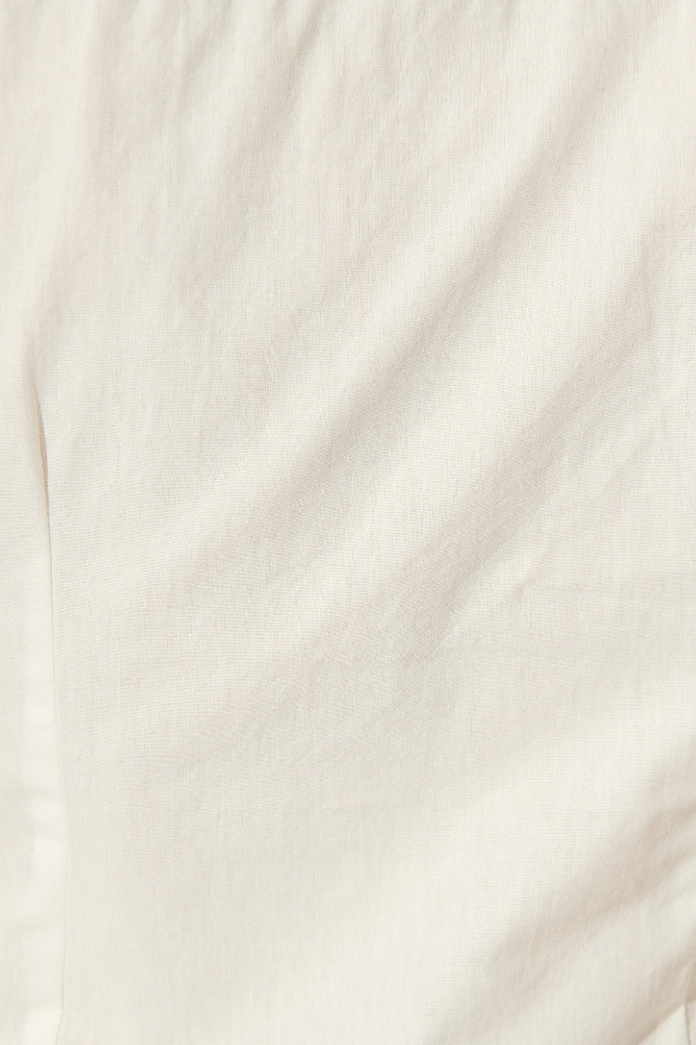 Structured Grace Top in White Cotton