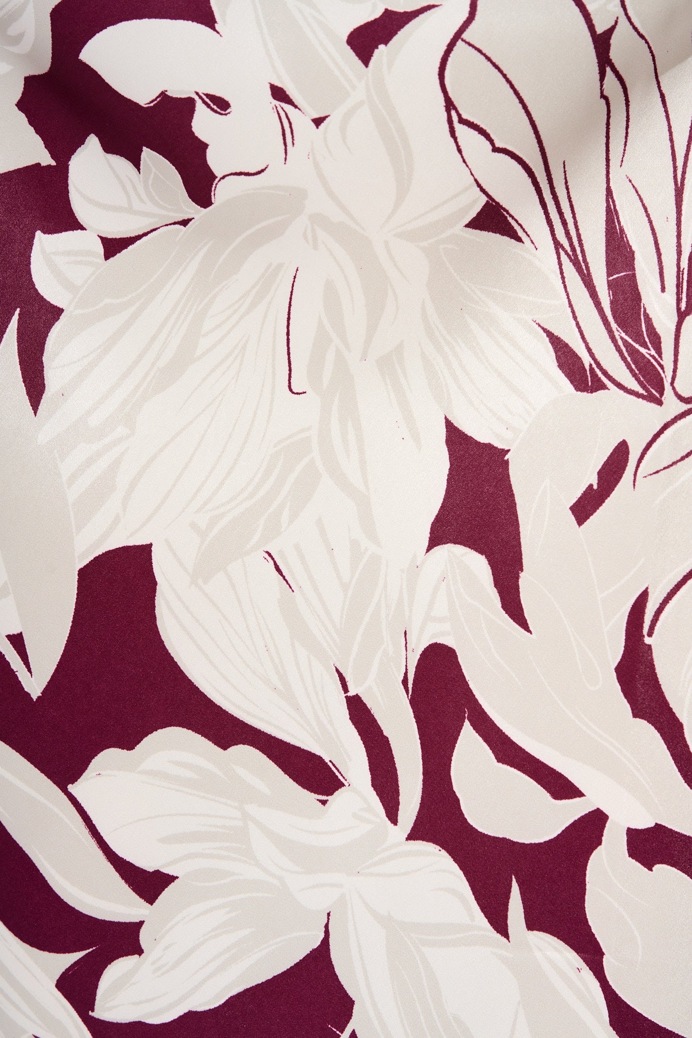 Petal Maxi Dress in Plum and White Floral