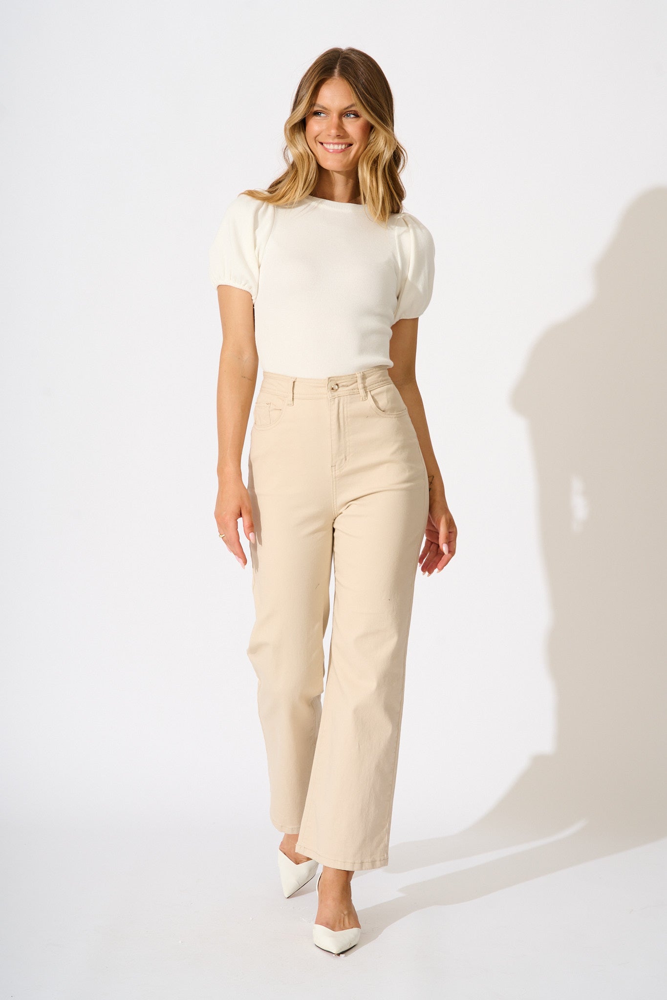 Perfect Harmony Knit Top in White