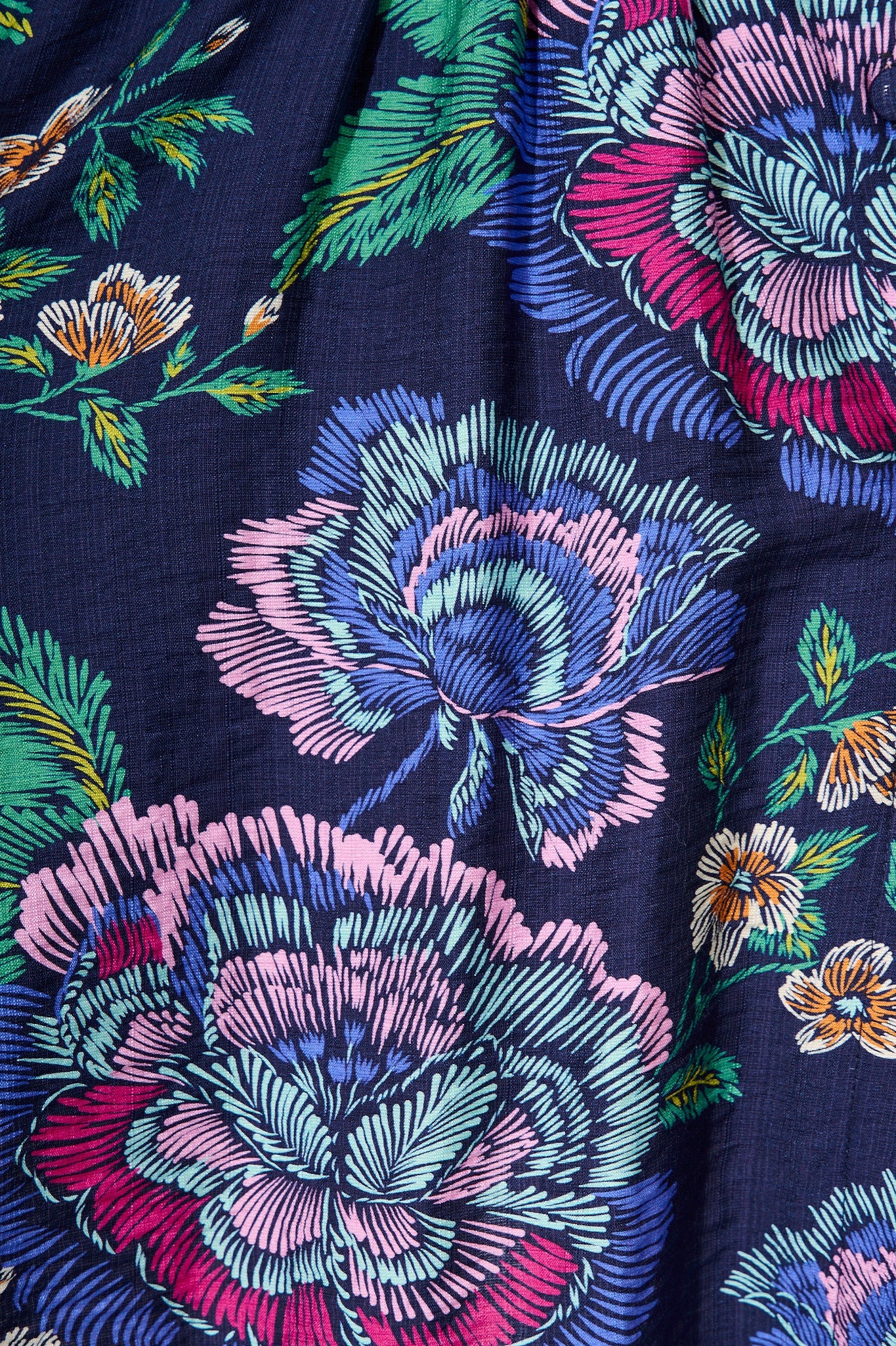 Charlene Shirt Dress in Navy with Multi Floral