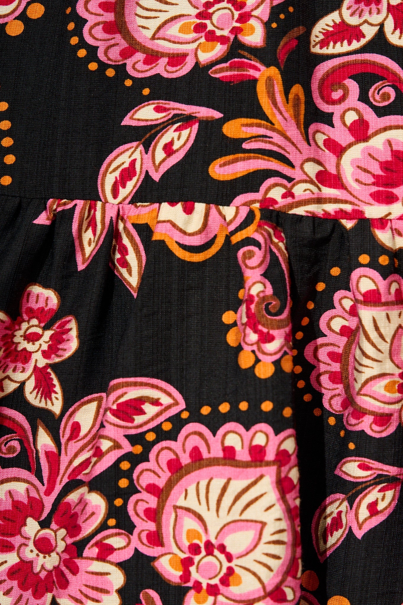 Hillary Shirt Dress in Black and Red with Contrast Trim