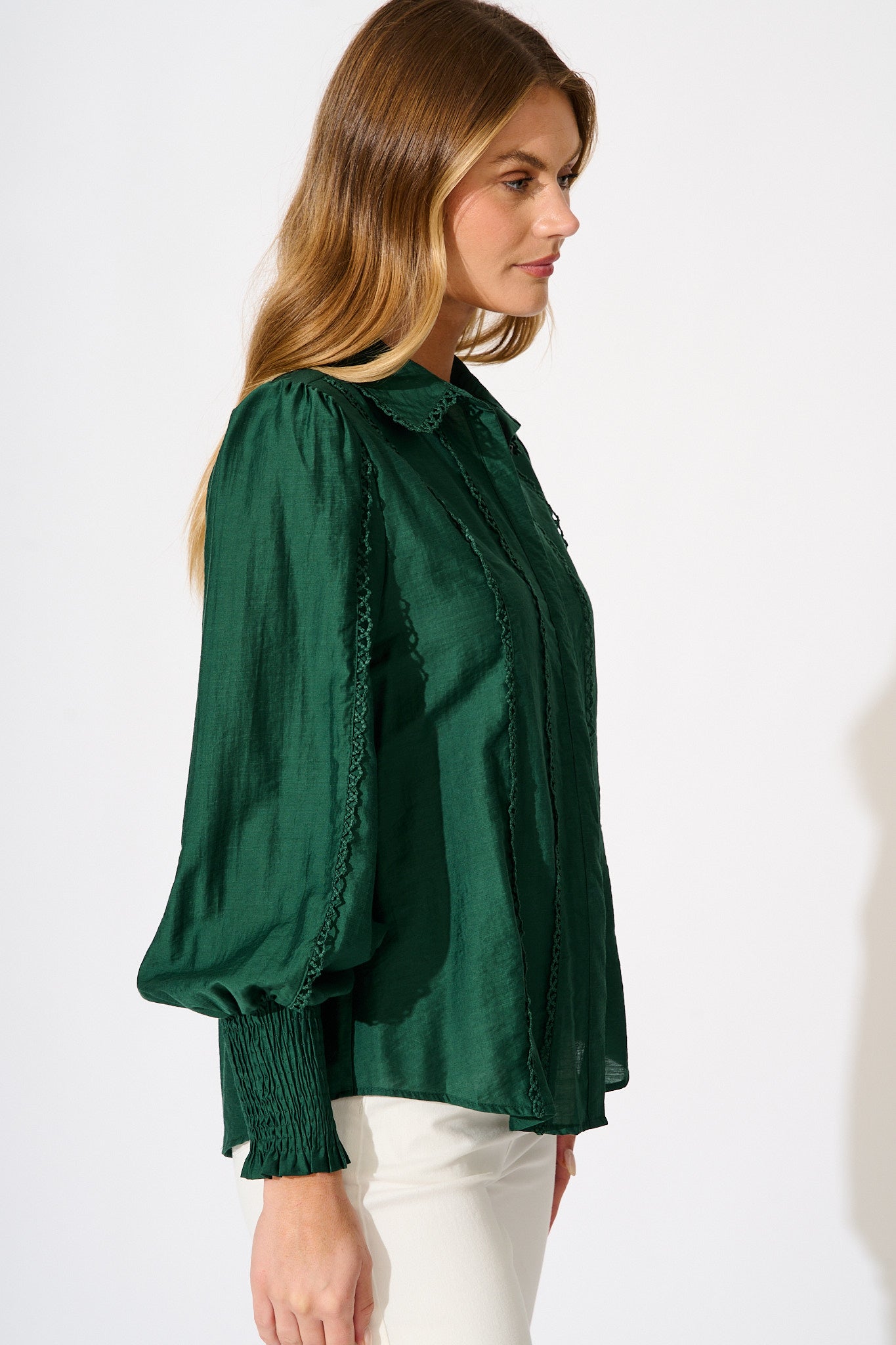 Farah Shirt in Emerald