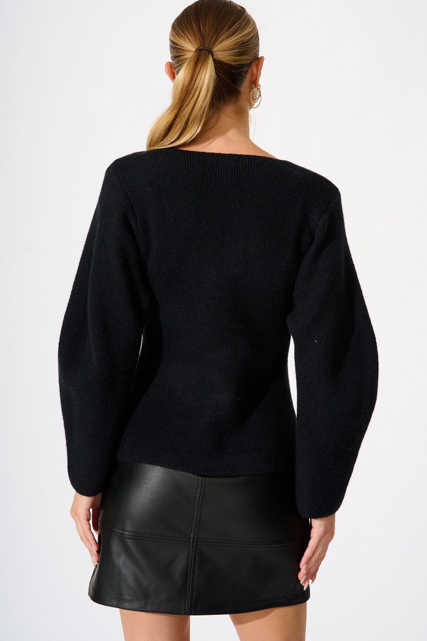 Rosie Knit Cardigan in Black