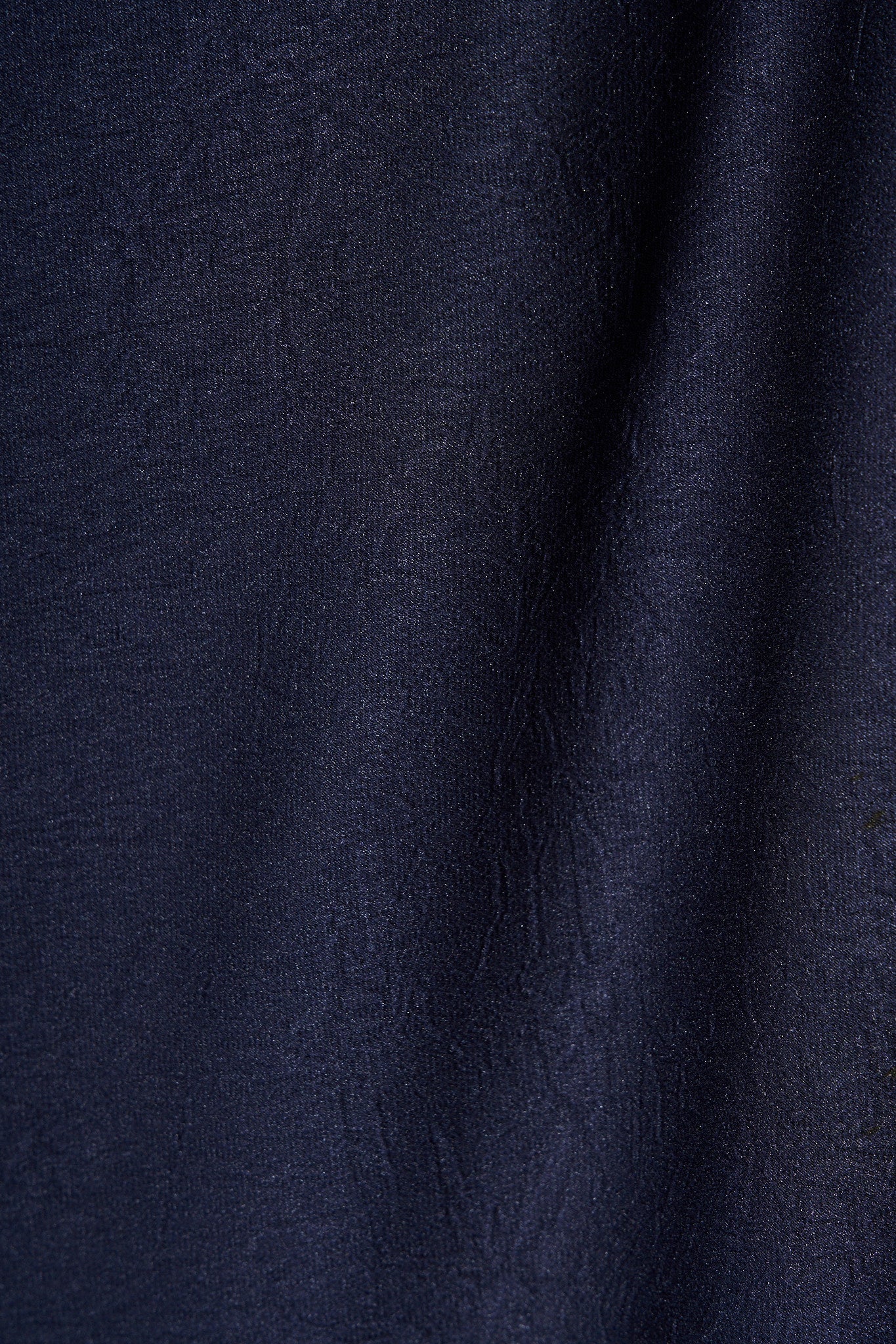 Veiled Illusion Maxi Dress in Navy Satin