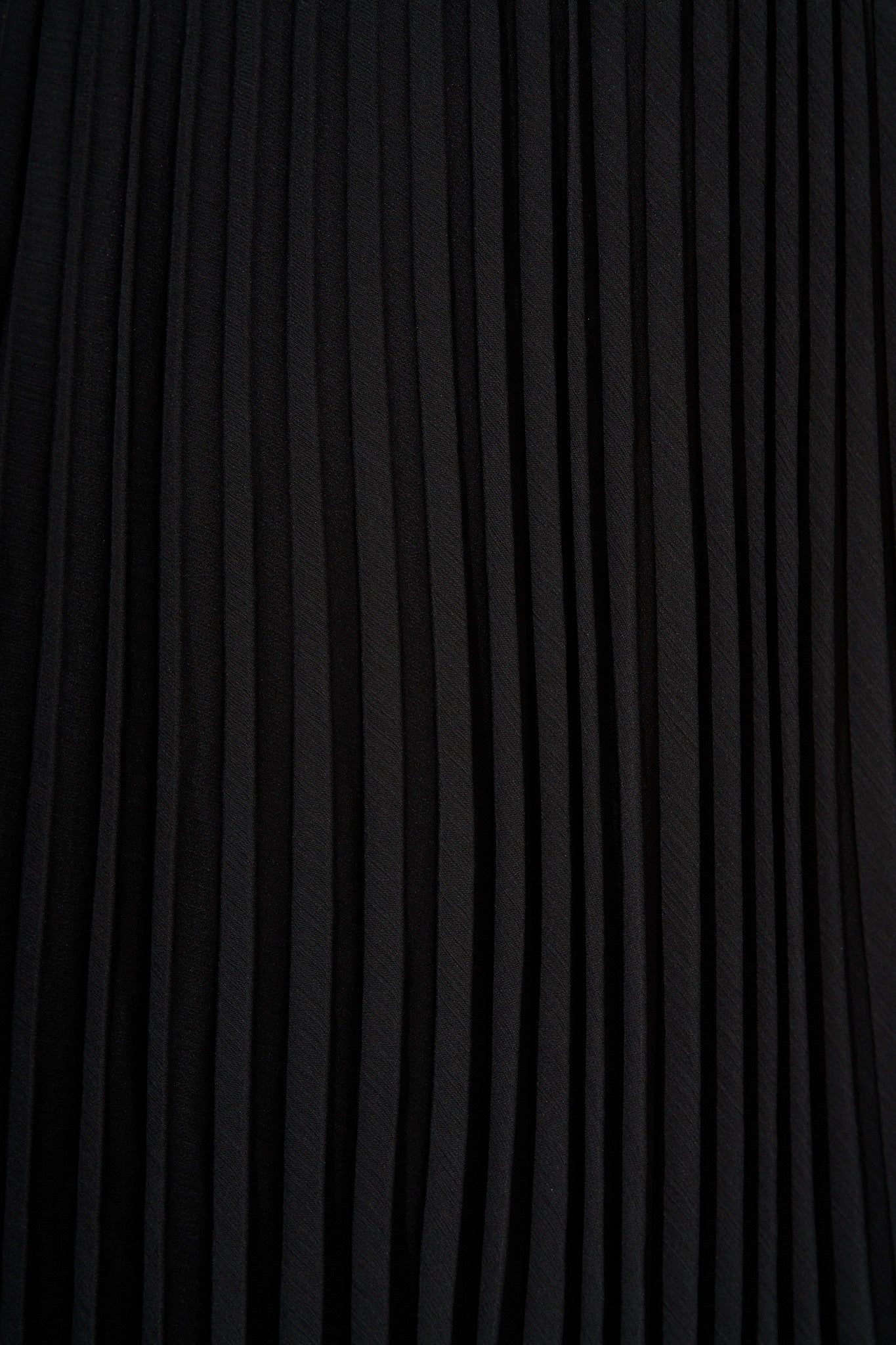 Magnolia Maxi Pleat Skirt in Black Chiffon