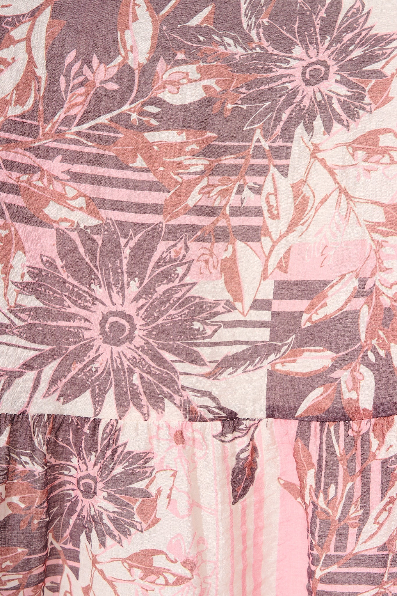 Nori Midi Dress in Pink Floral