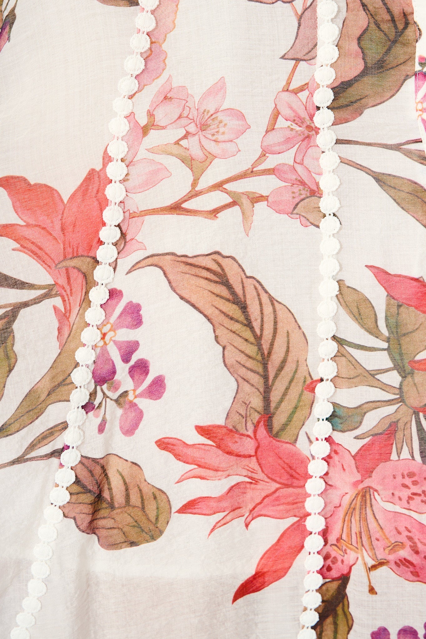 Lovingly Maxi Shirt Dress in White with Multi Floral