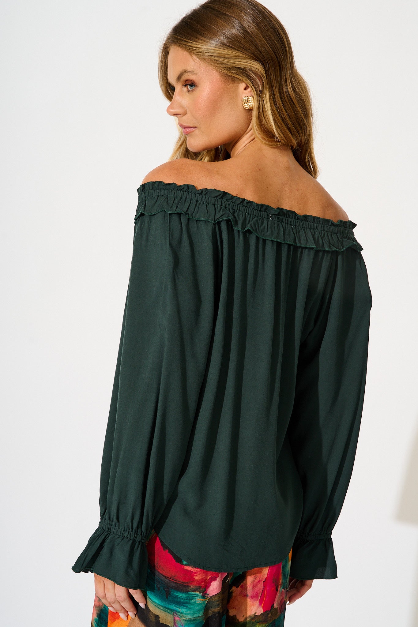Painted Allure Top in Emerald