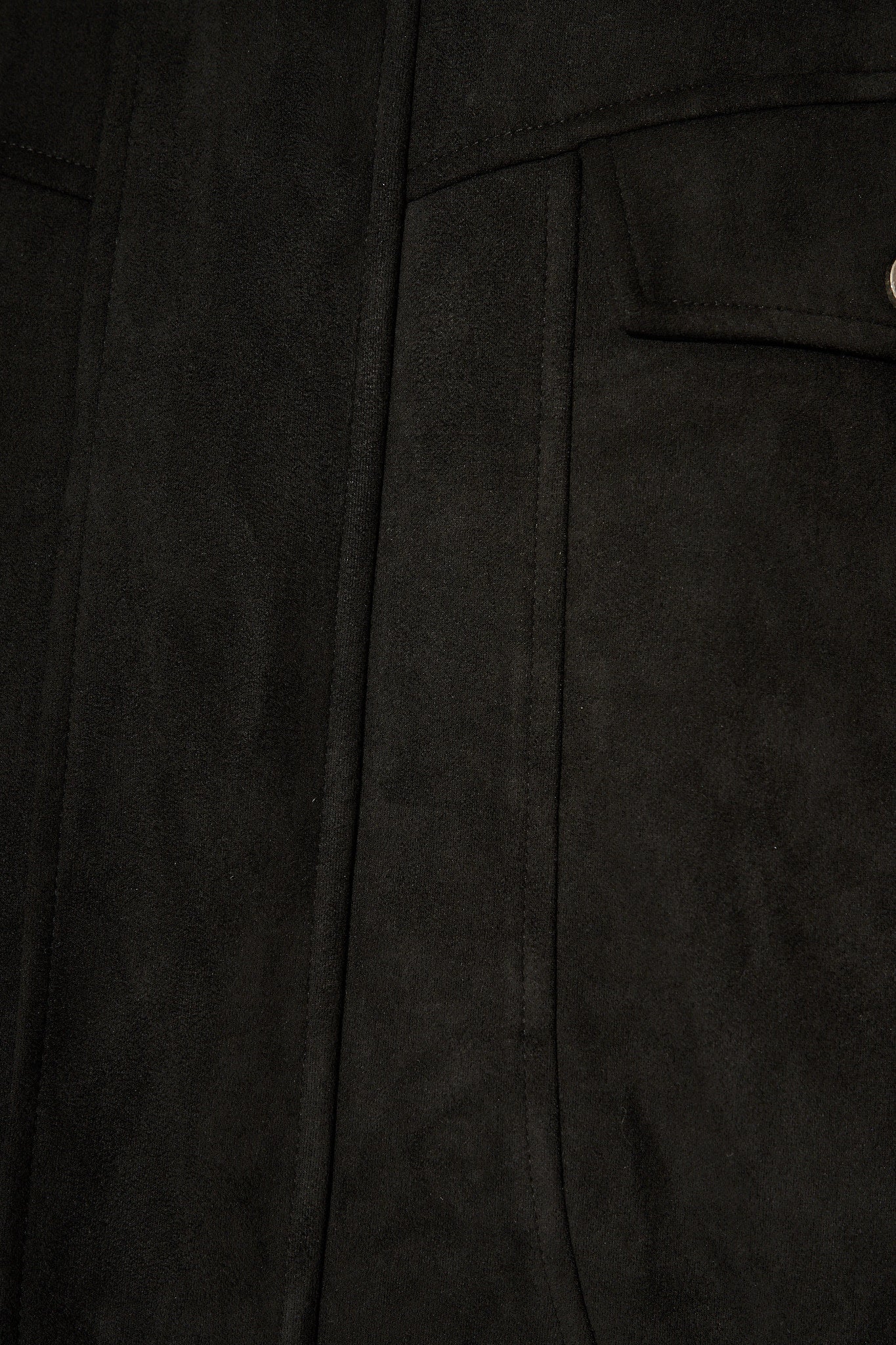 Laney Jacket in Black Suedette