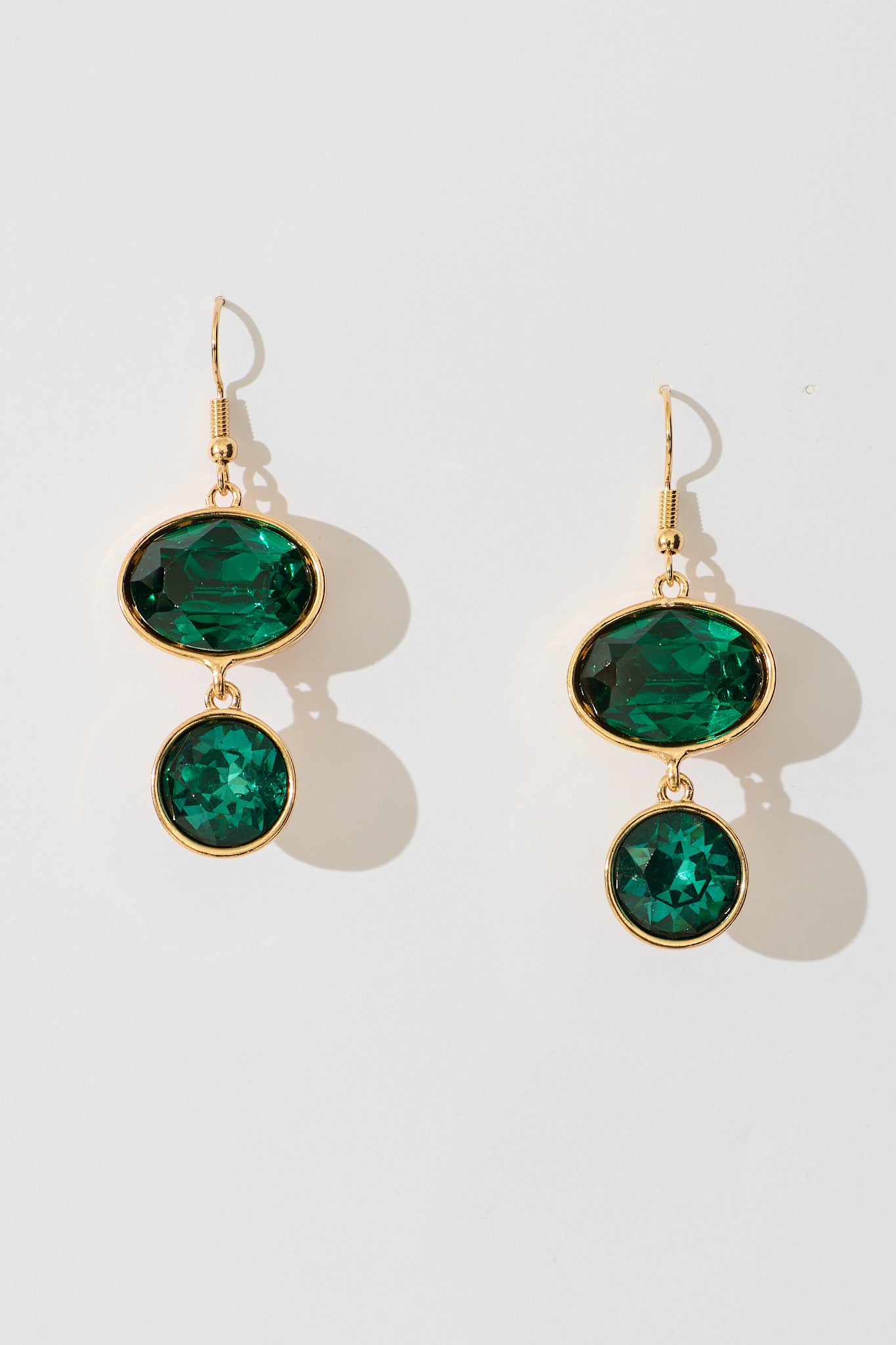 Shauna Drop Earring in Emerald