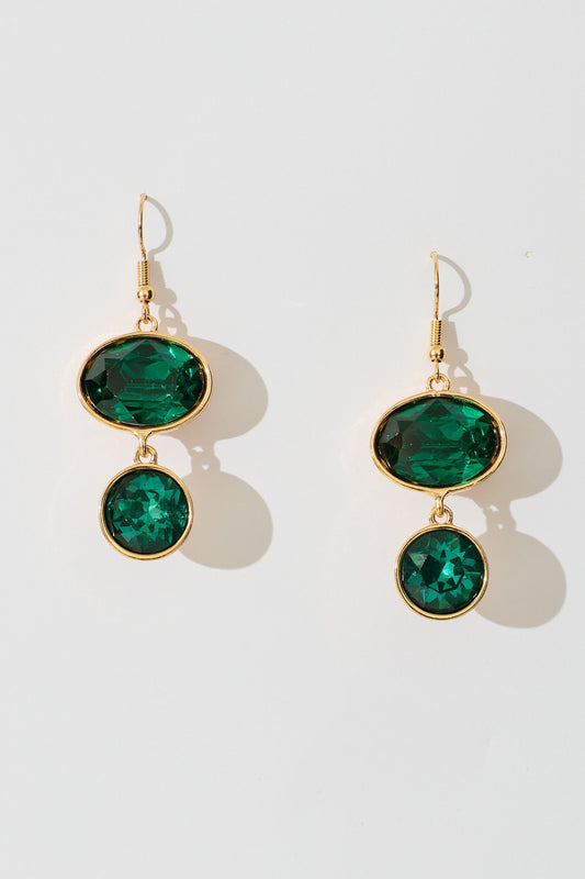 Shauna Drop Earring in Emerald