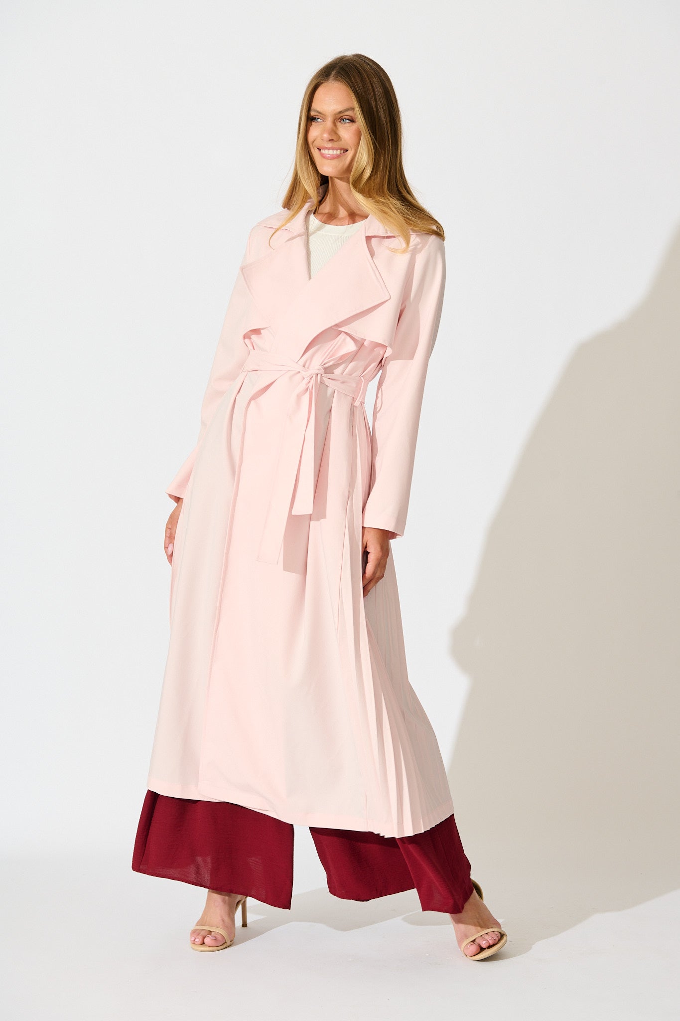 Captivating Trench Coat in Blush