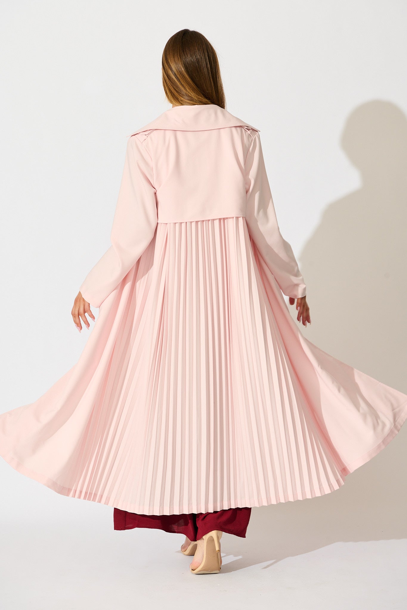 Captivating Trench Coat in Blush