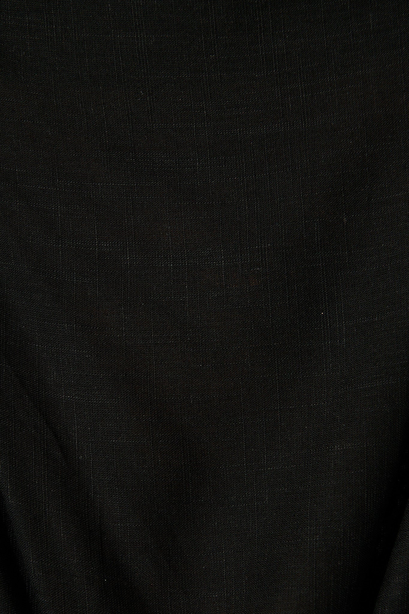 Zita Off Shoulder Top in Black Cotton Linen