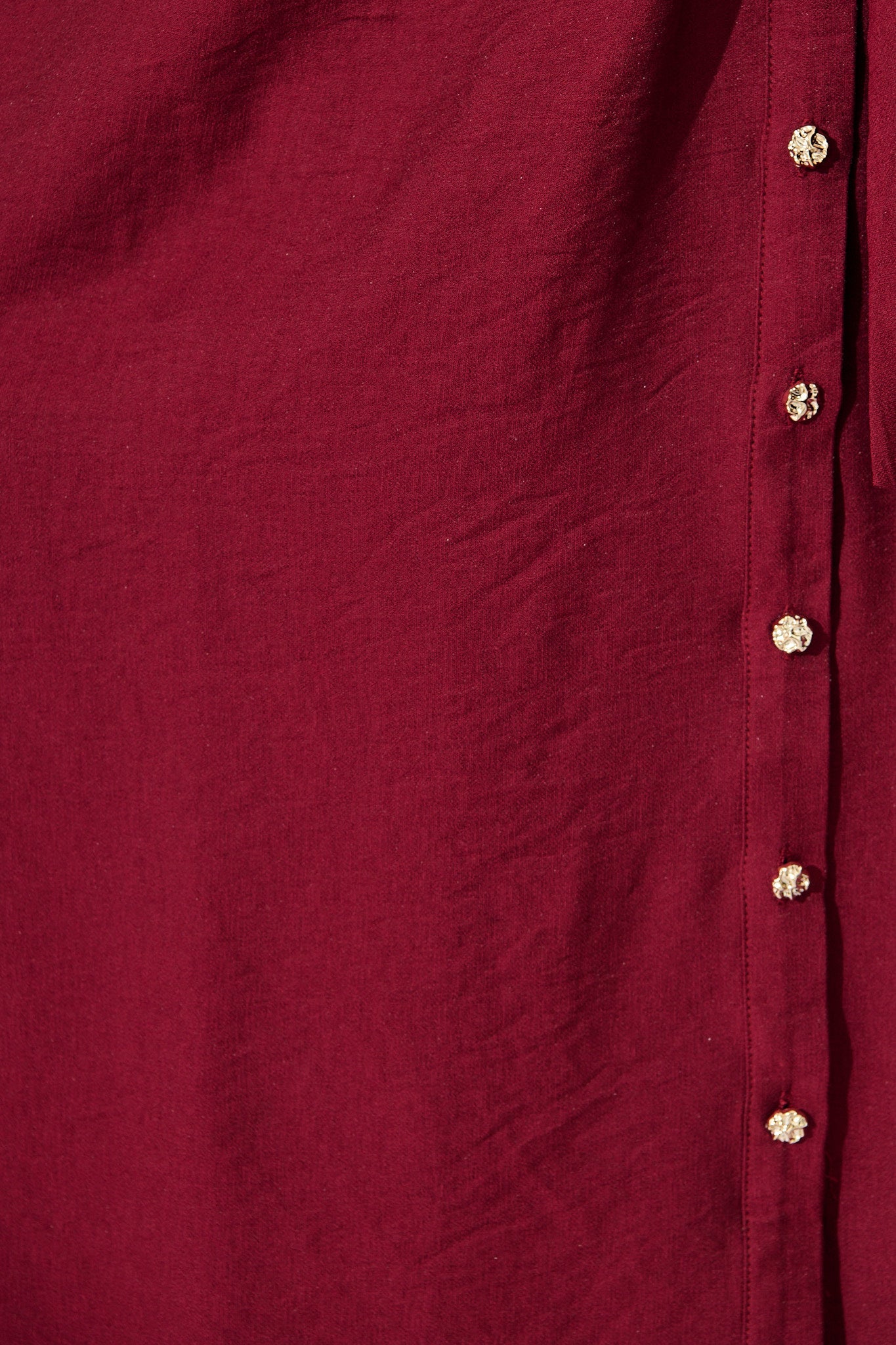 Monday Muse Midi Shirt Dress in Wine