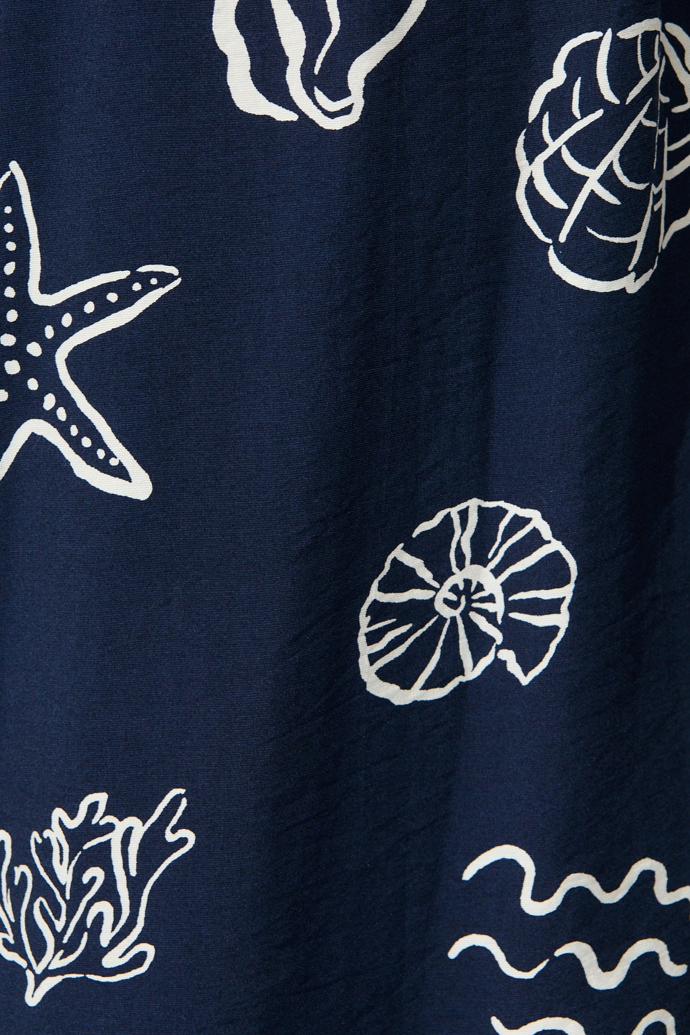 Romeo Pant in Navy with White Shell Print