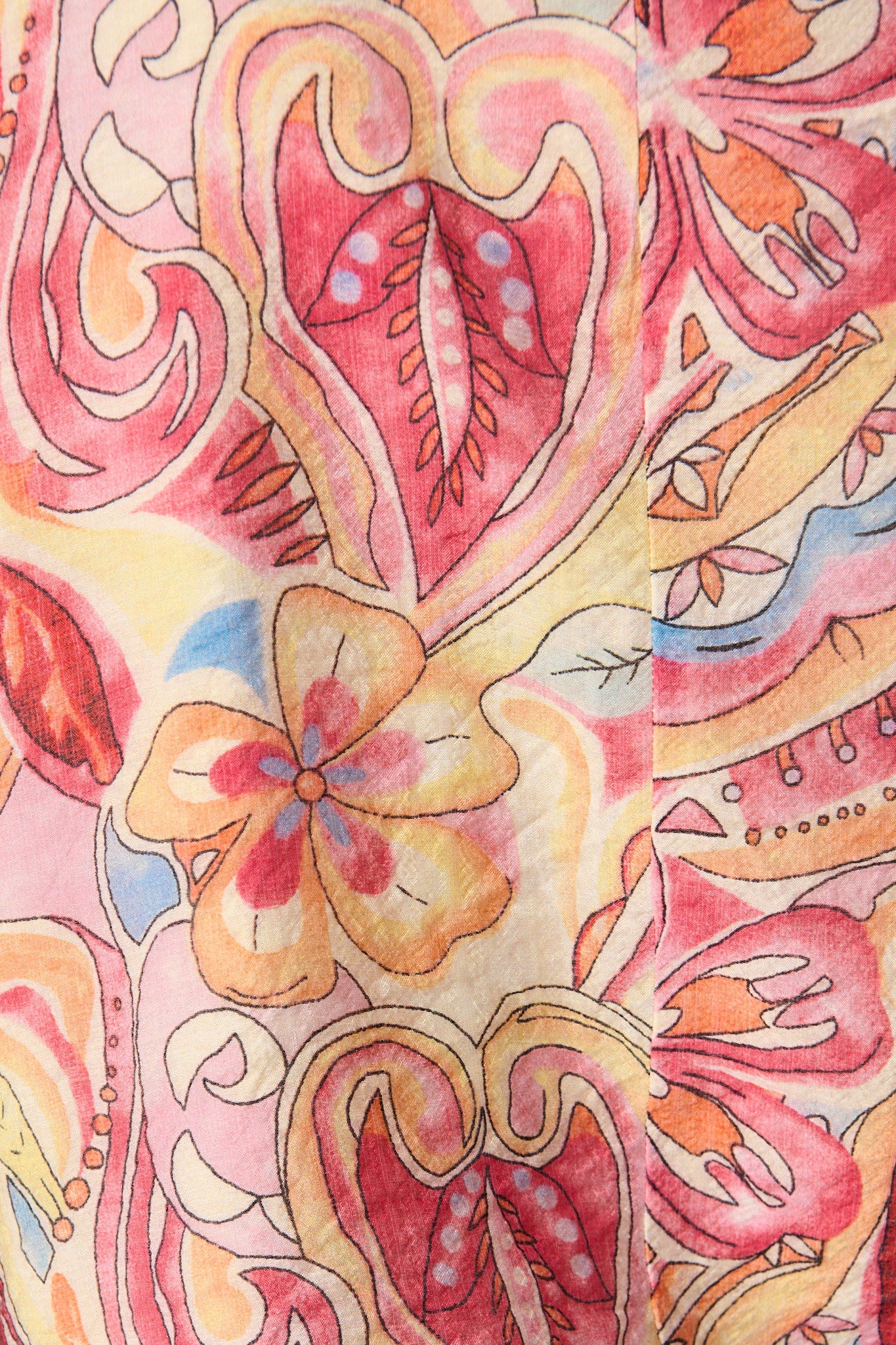 Luna Mirage Top in Multi Pink Print