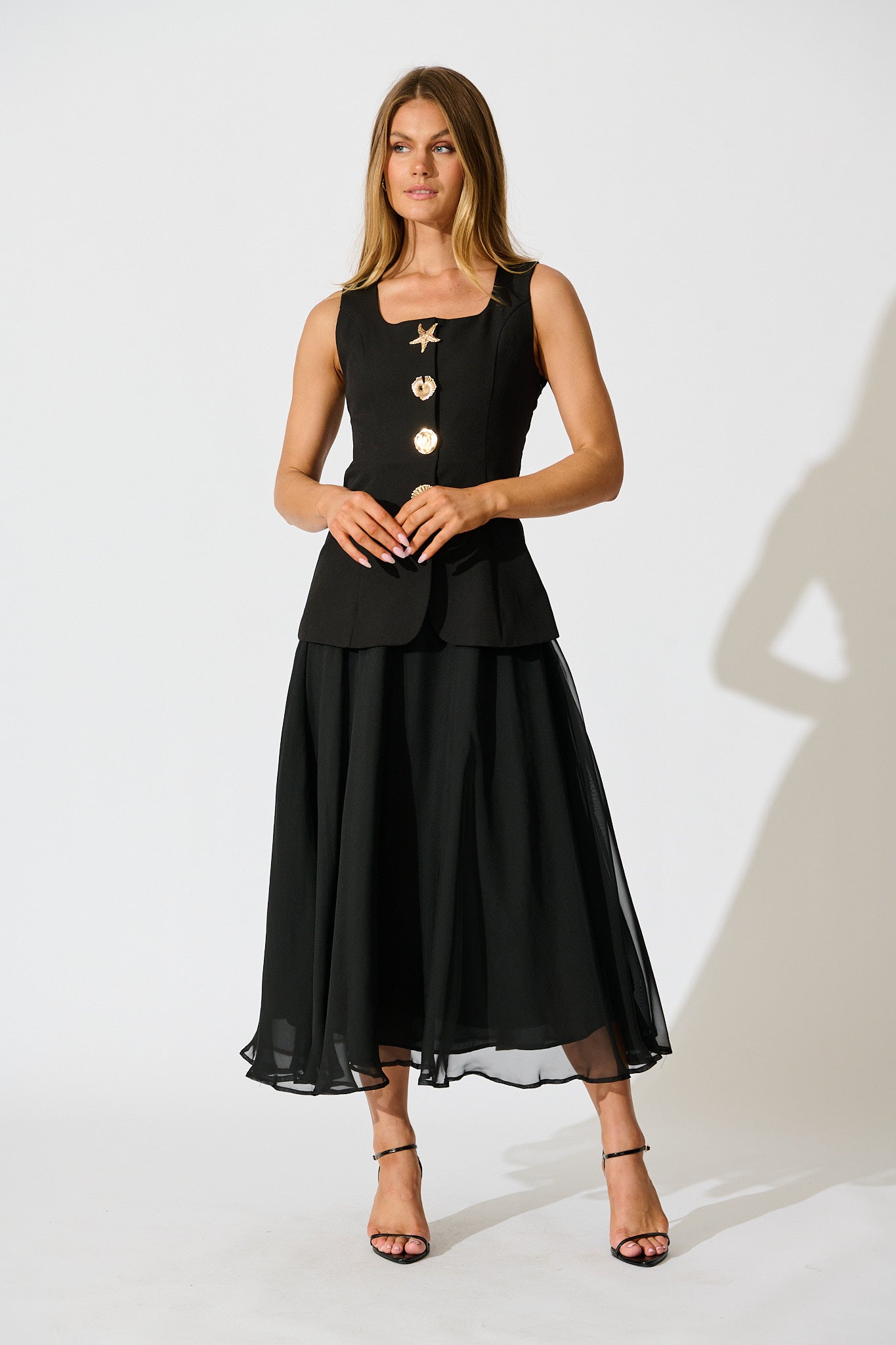 Oceana Maxi Dress in Black