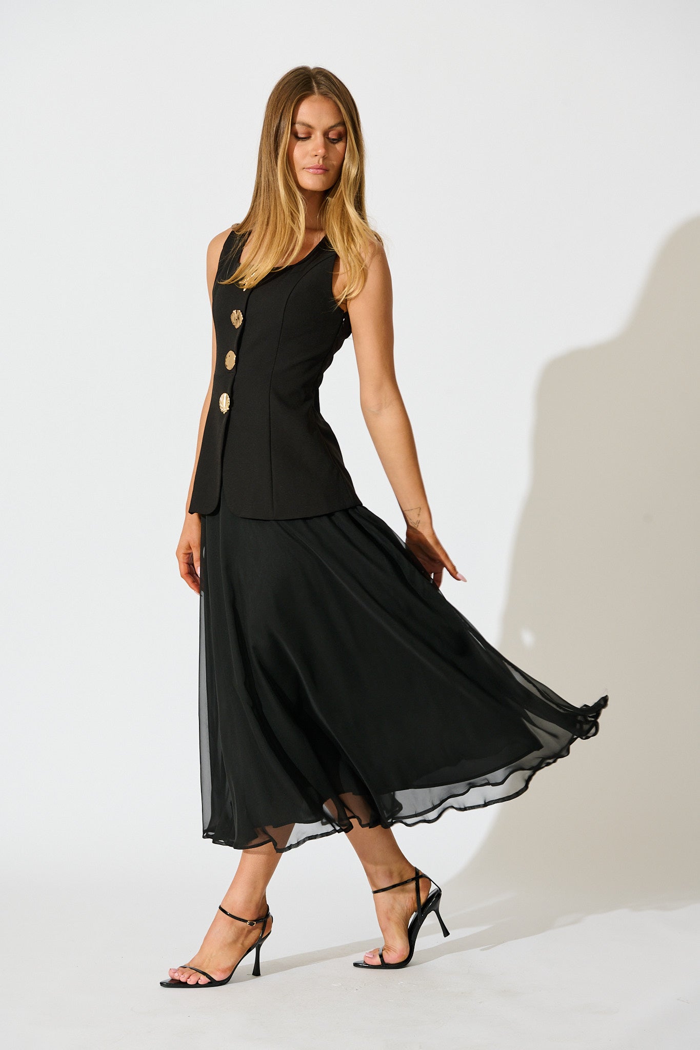 Oceana Maxi Dress in Black