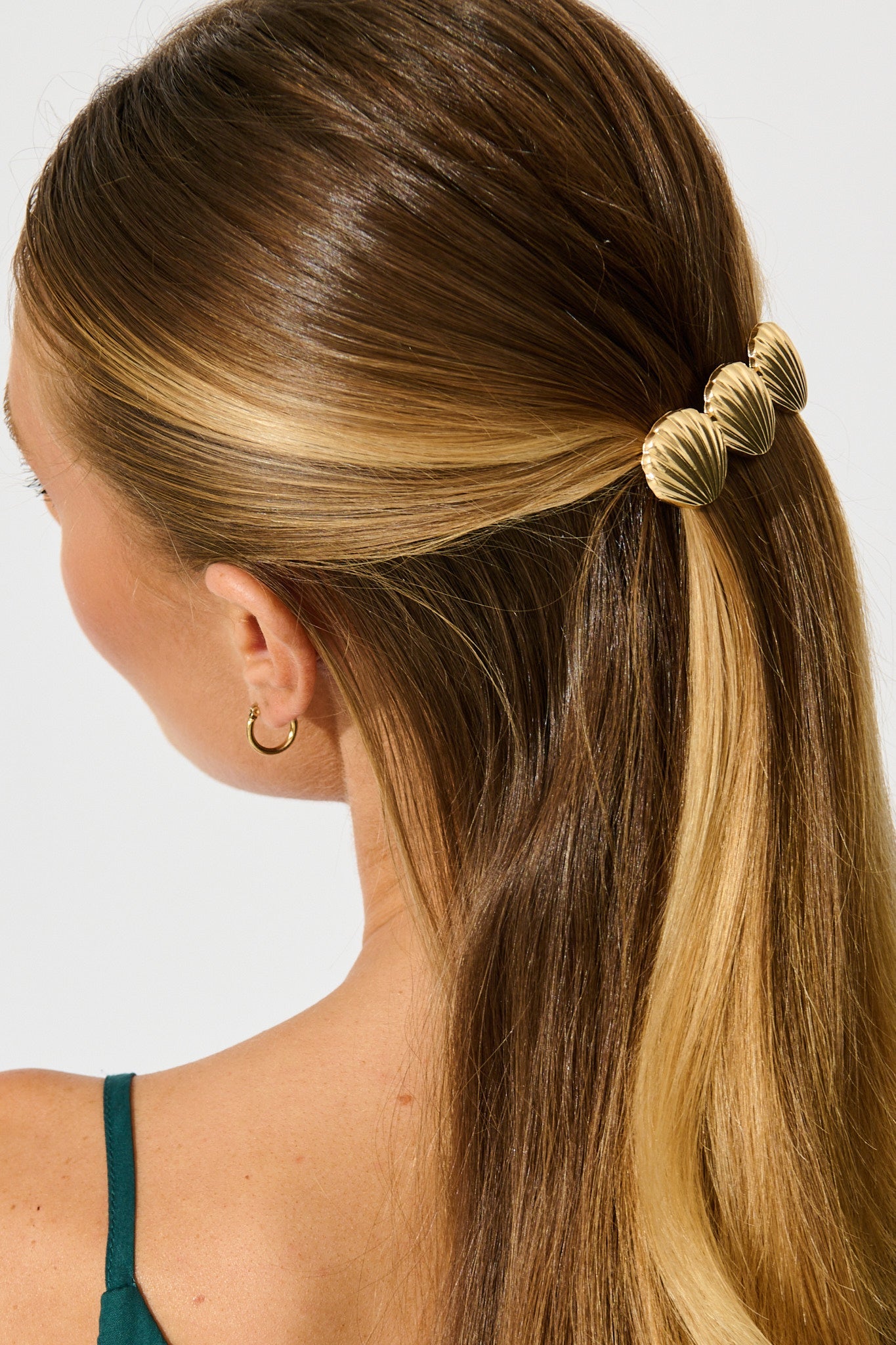 Shelly Barrette Hair Clip in Gold