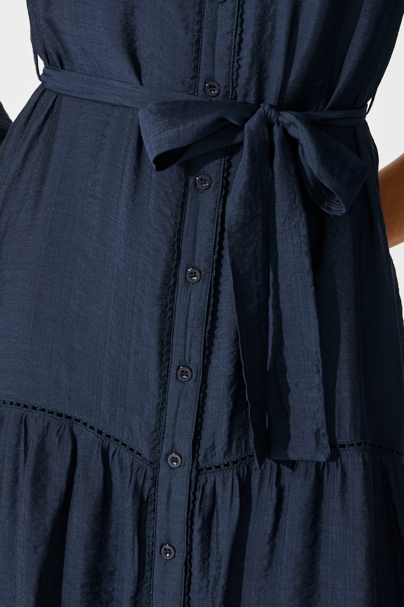 Sloane Midi Dress in Navy