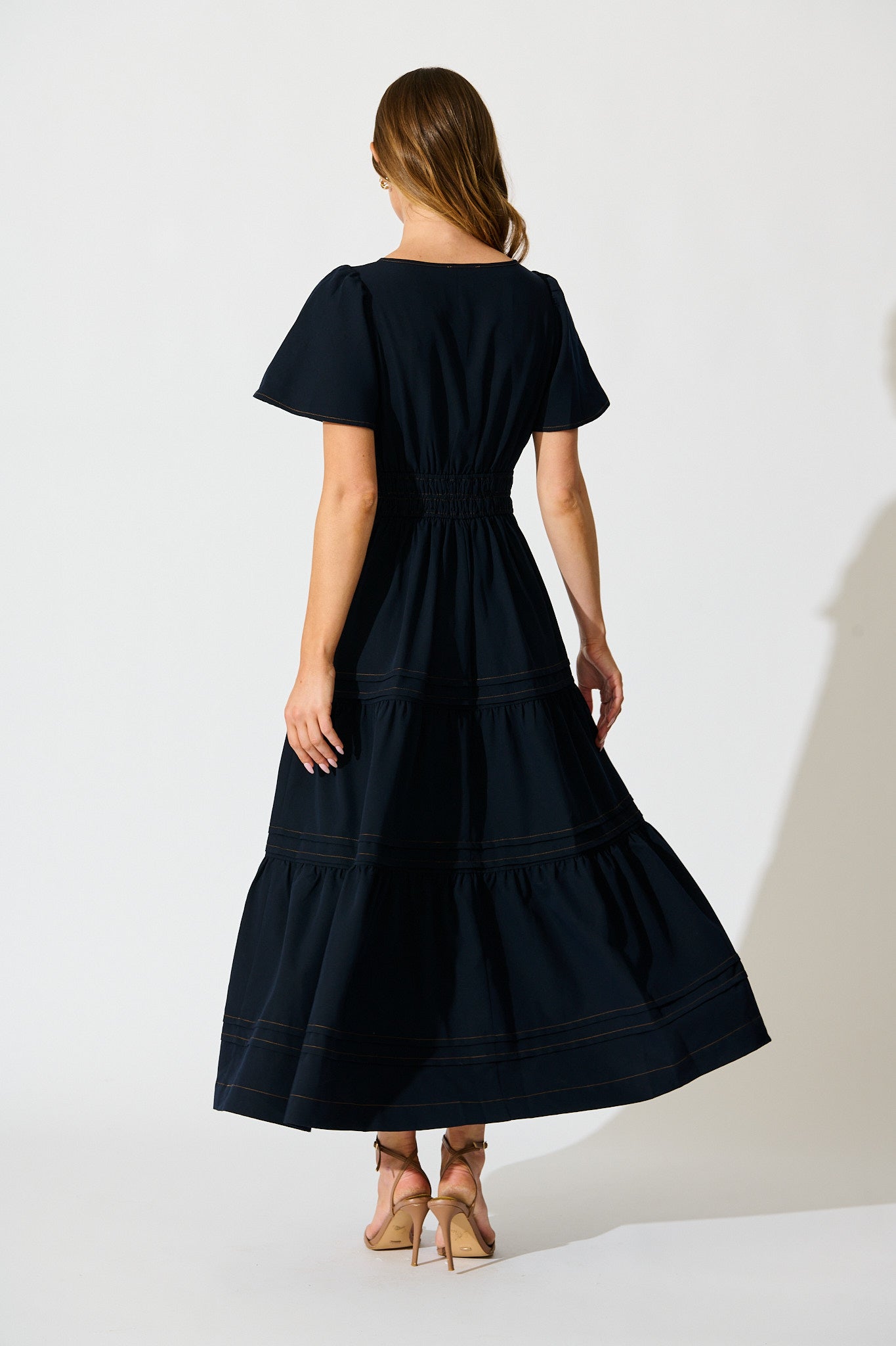 Florencia Maxi Dress in Navy