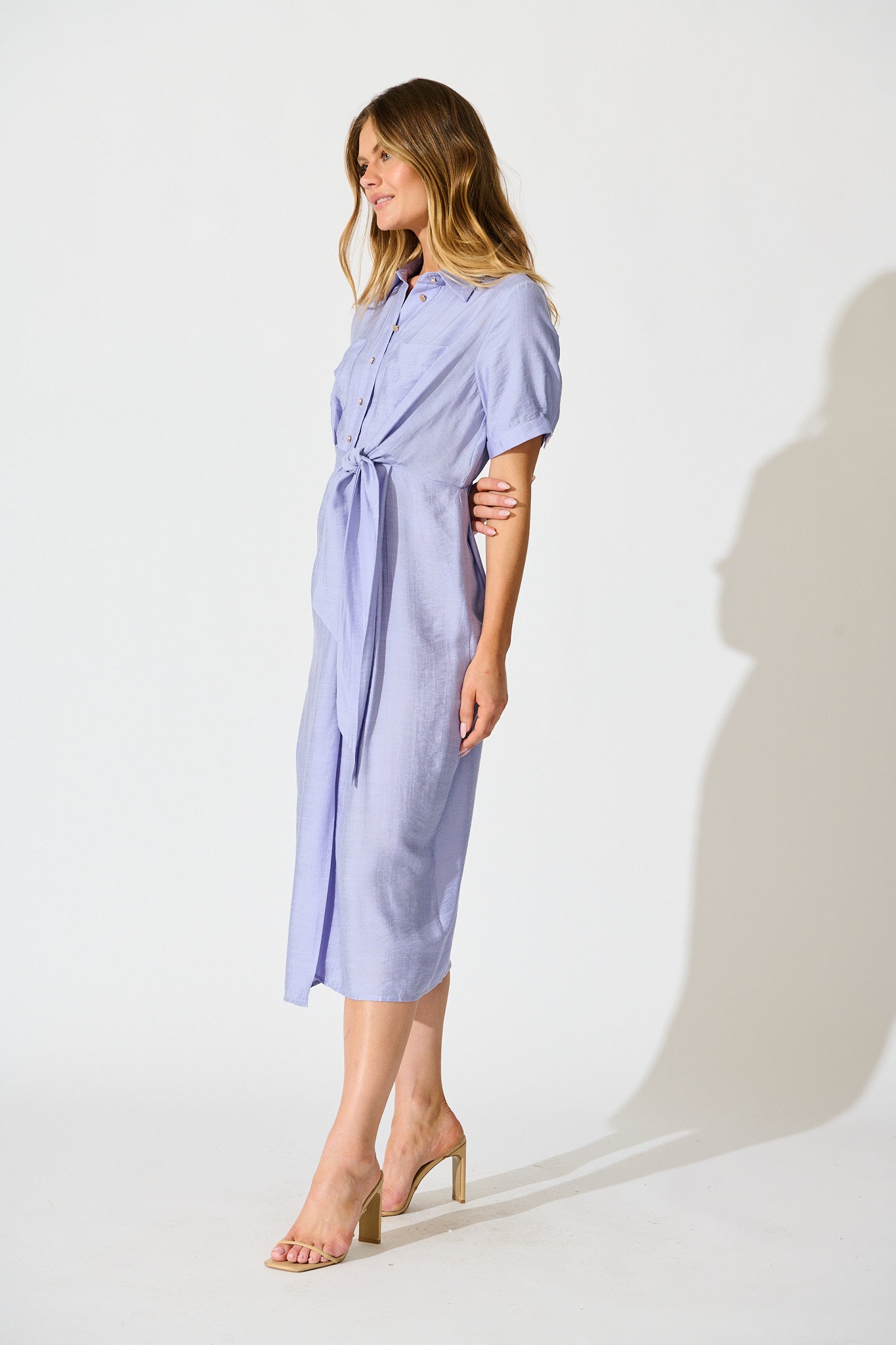 Isadora Midi Dress in Lilac