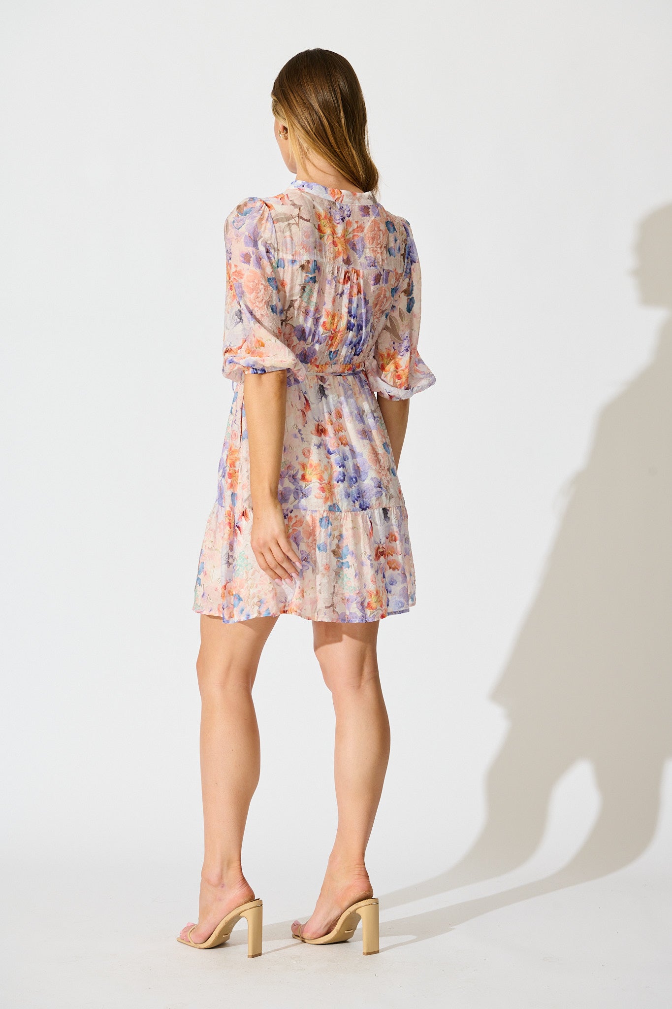 Raye Dress in Multi Floral Print
