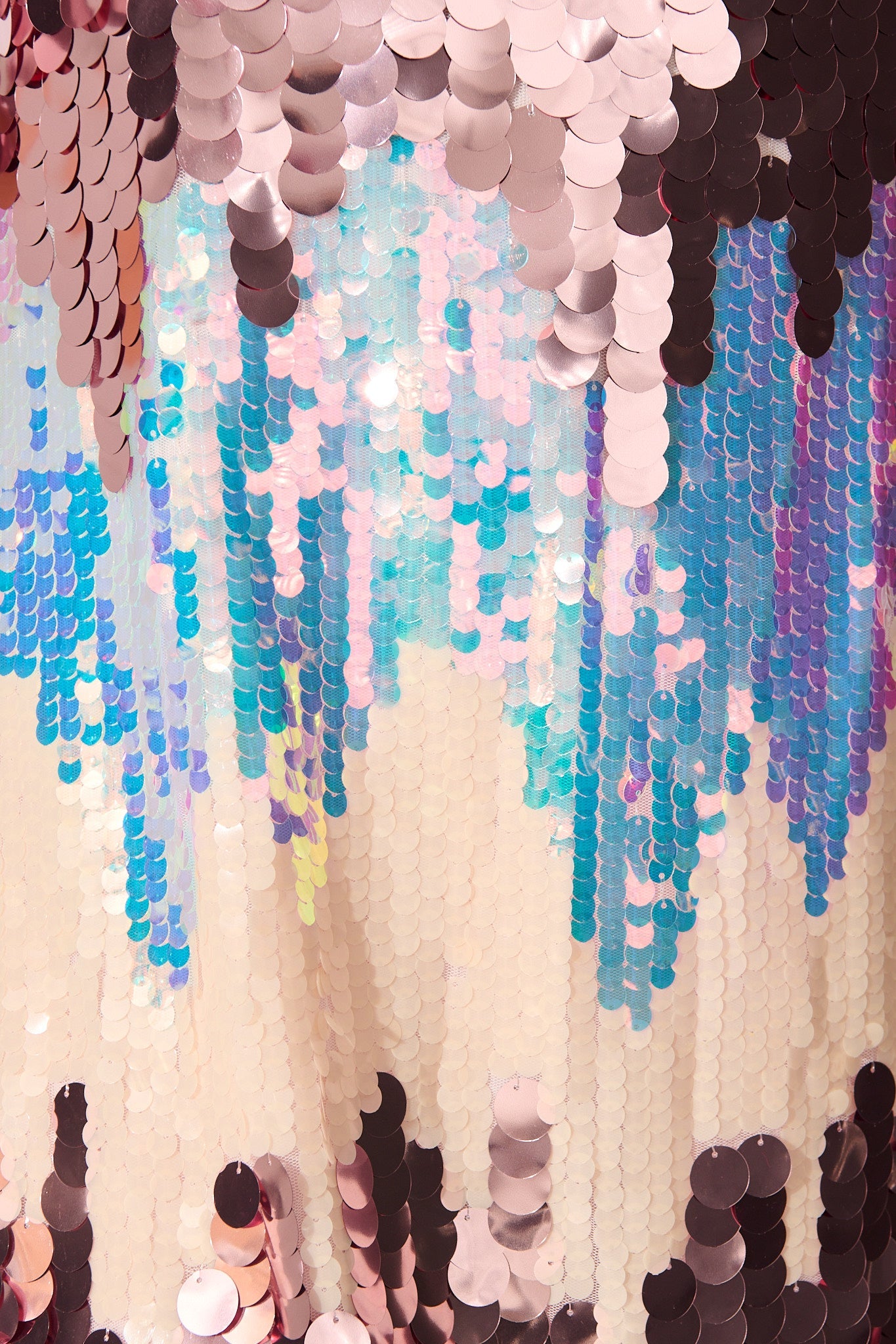 Glitter Siren Dress in Pink Multi Sequin