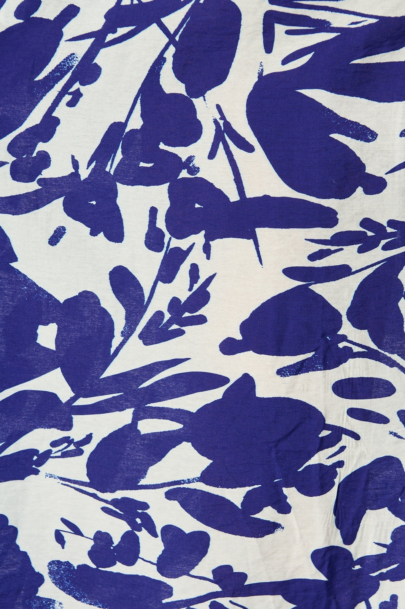 Hartlee Midi Shirt Dress in White and Navy Print Linen Blend