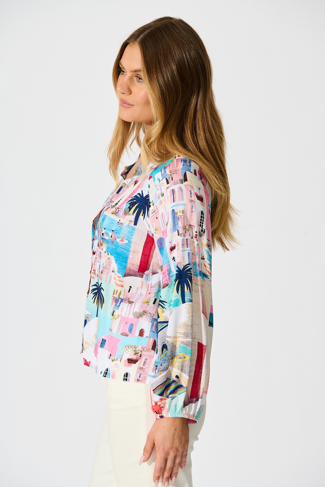 Island Whisperer Top in Multi Print