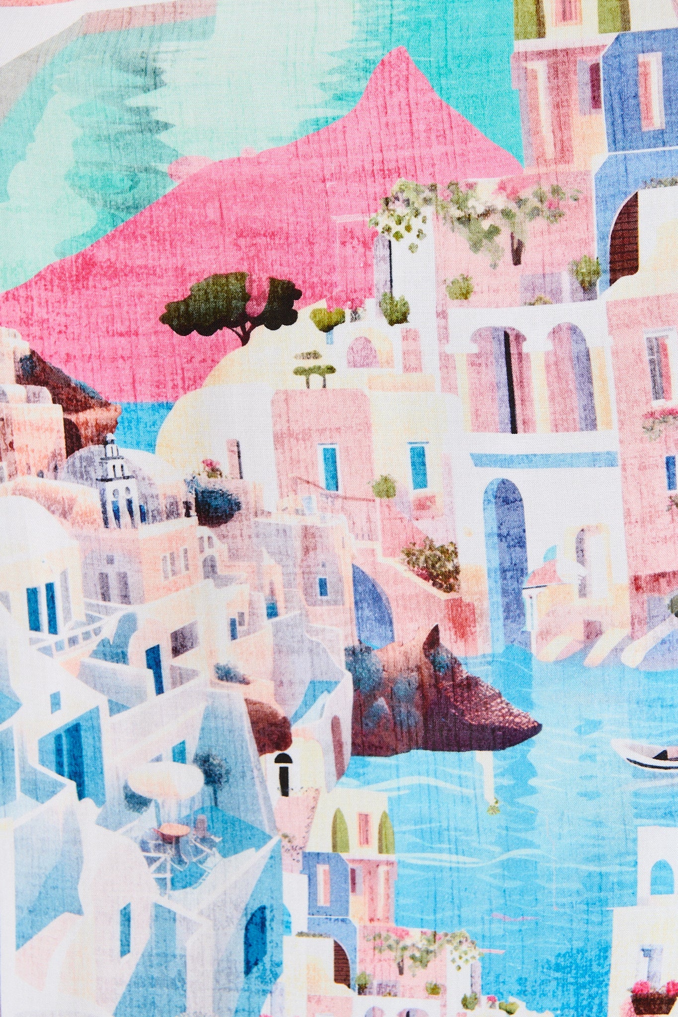 Francy Midi Shirt Dress in Multi Print