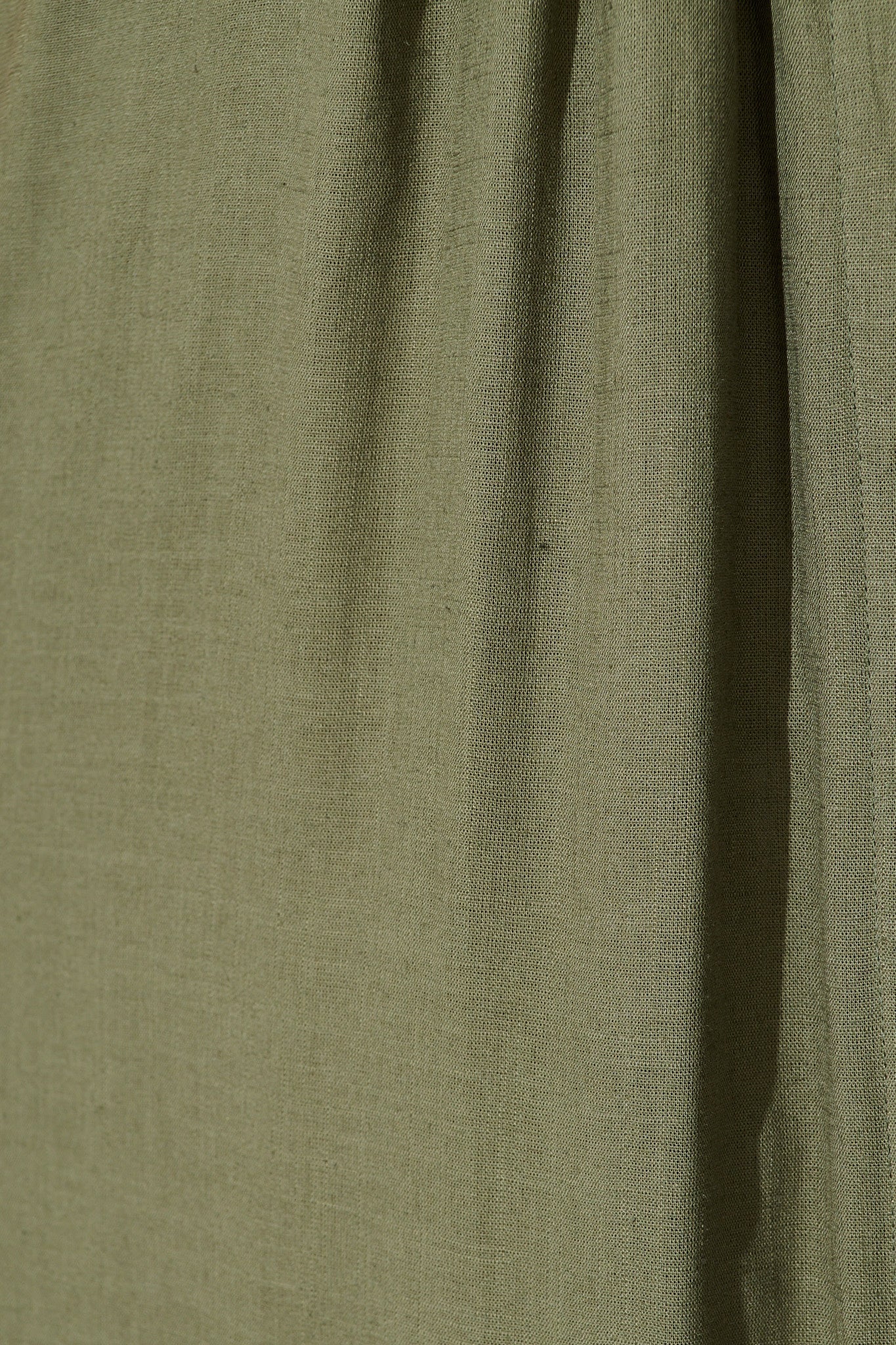 Imari Midi Dress in Khaki Linen Blend