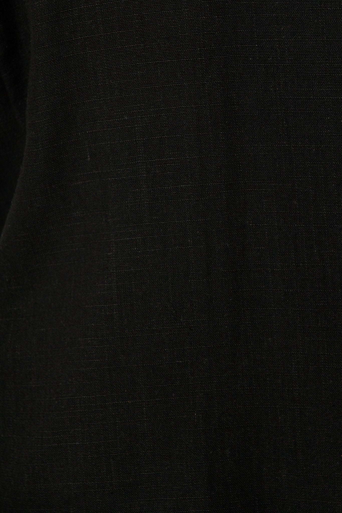 PRE ORDER Soft Structure Top In Black Cotton Linen