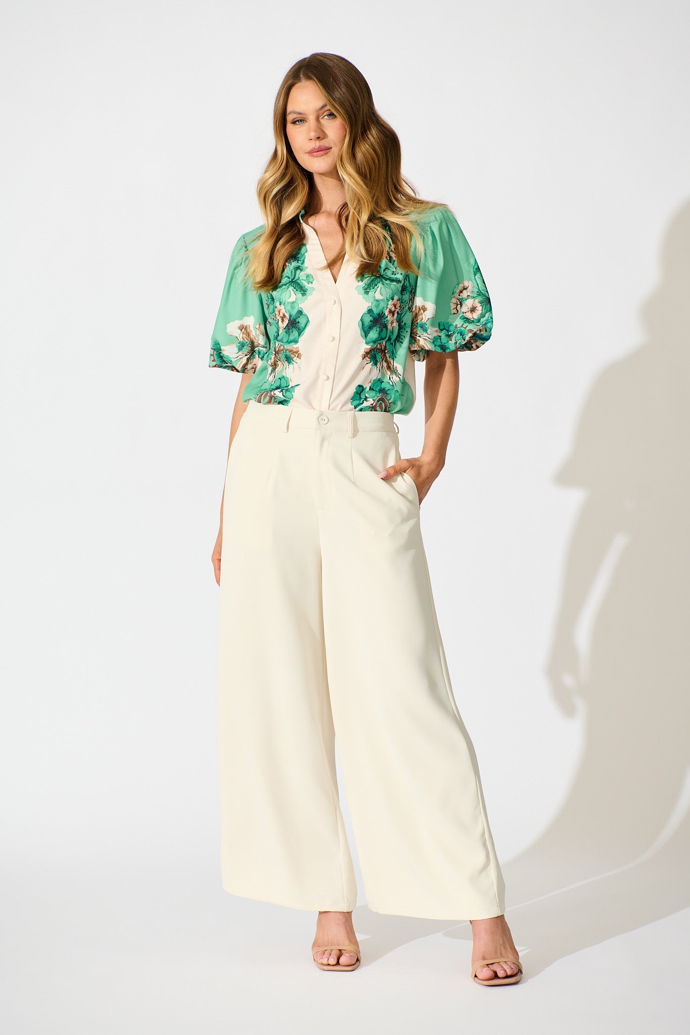 Rosalinda Pant in Cream