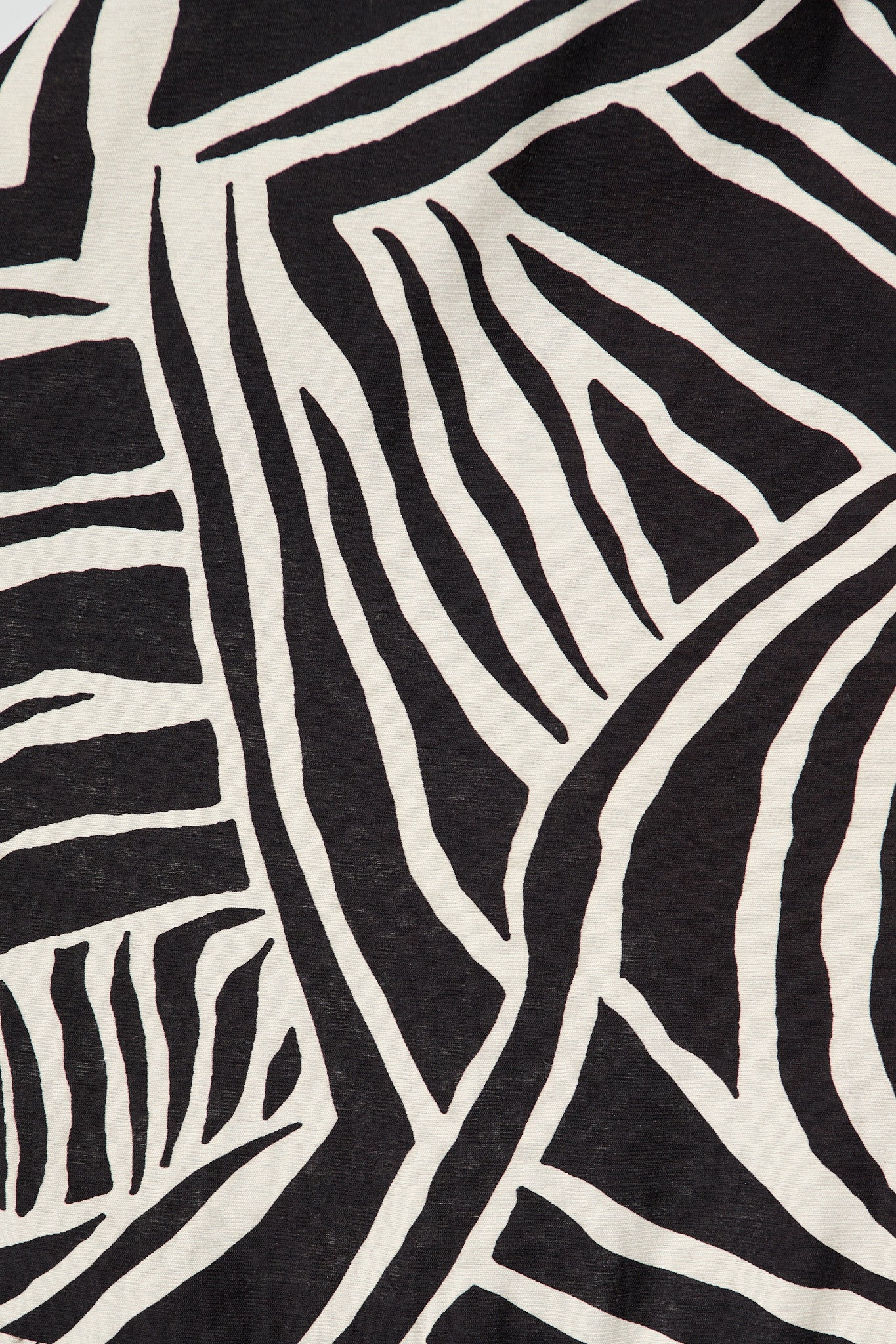 Davina Midi Smock Dress in Black and White Cotton Blend