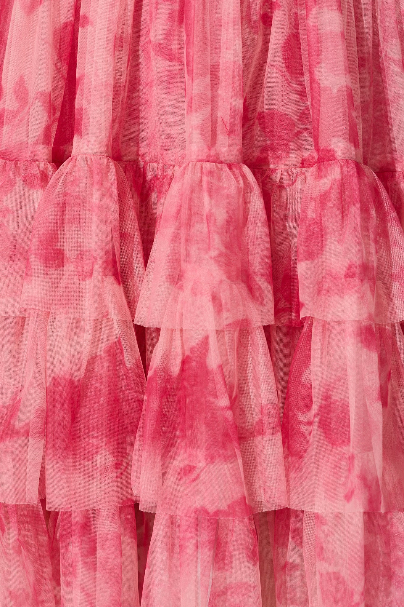 Air and Grace Dress in Pink Floral Tulle