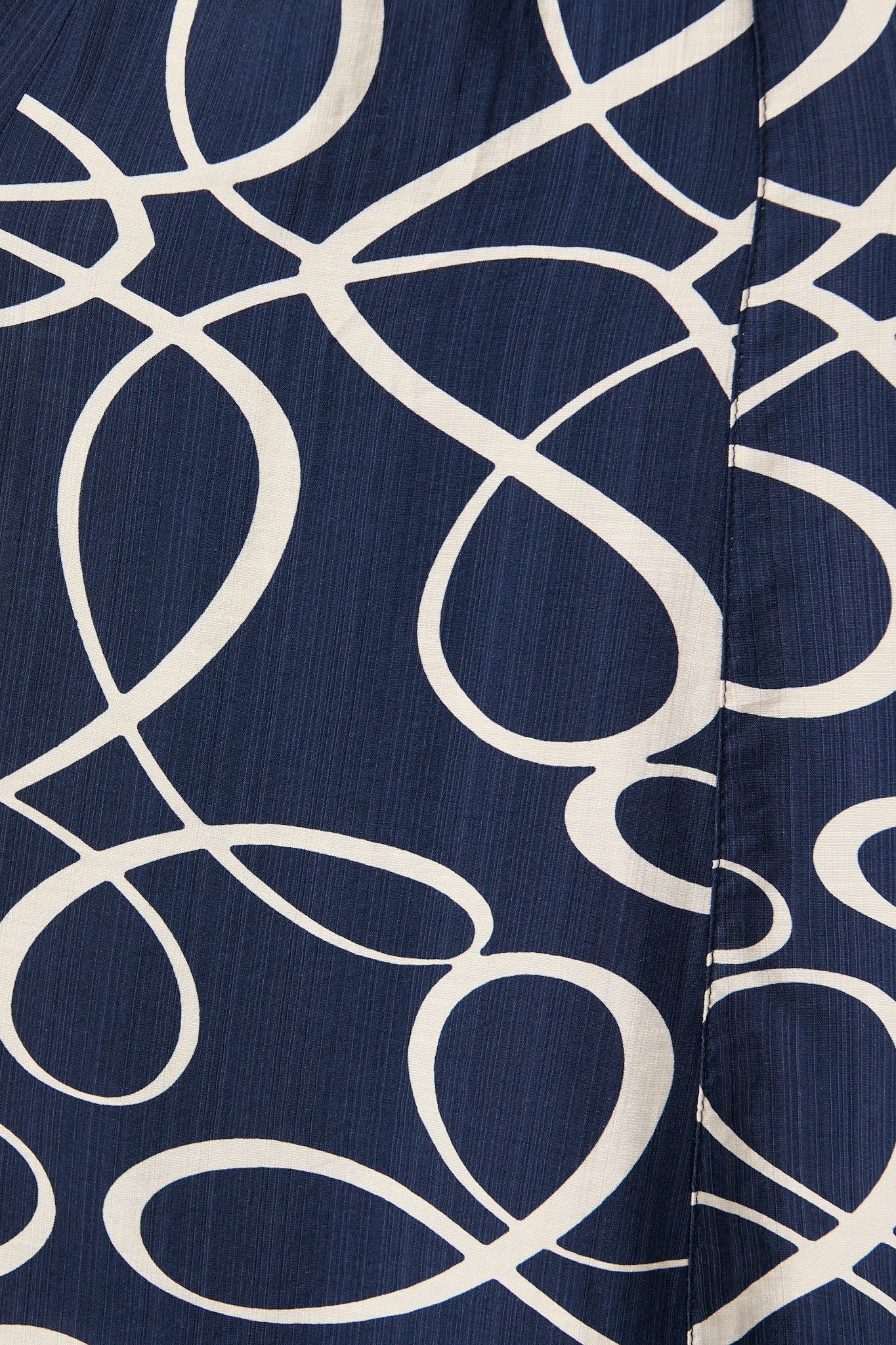 Fergie Midi Dress in Navy Geometric Print