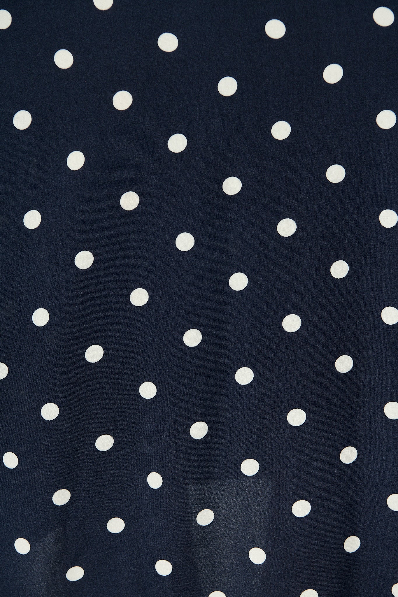 Noree Midi Dress in Navy with White Polka Dot