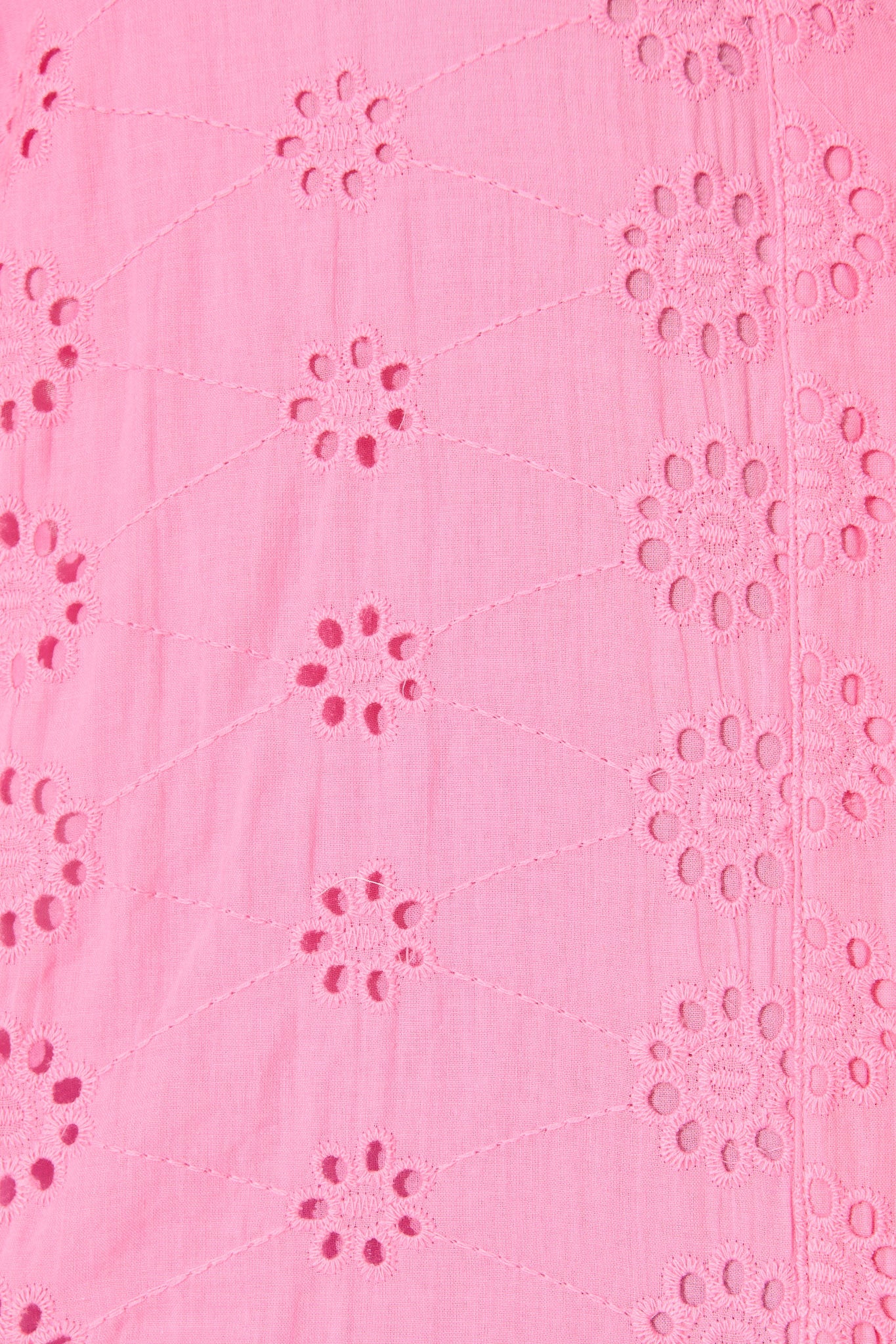 Krizza Top In Pink Embroidered Cotton