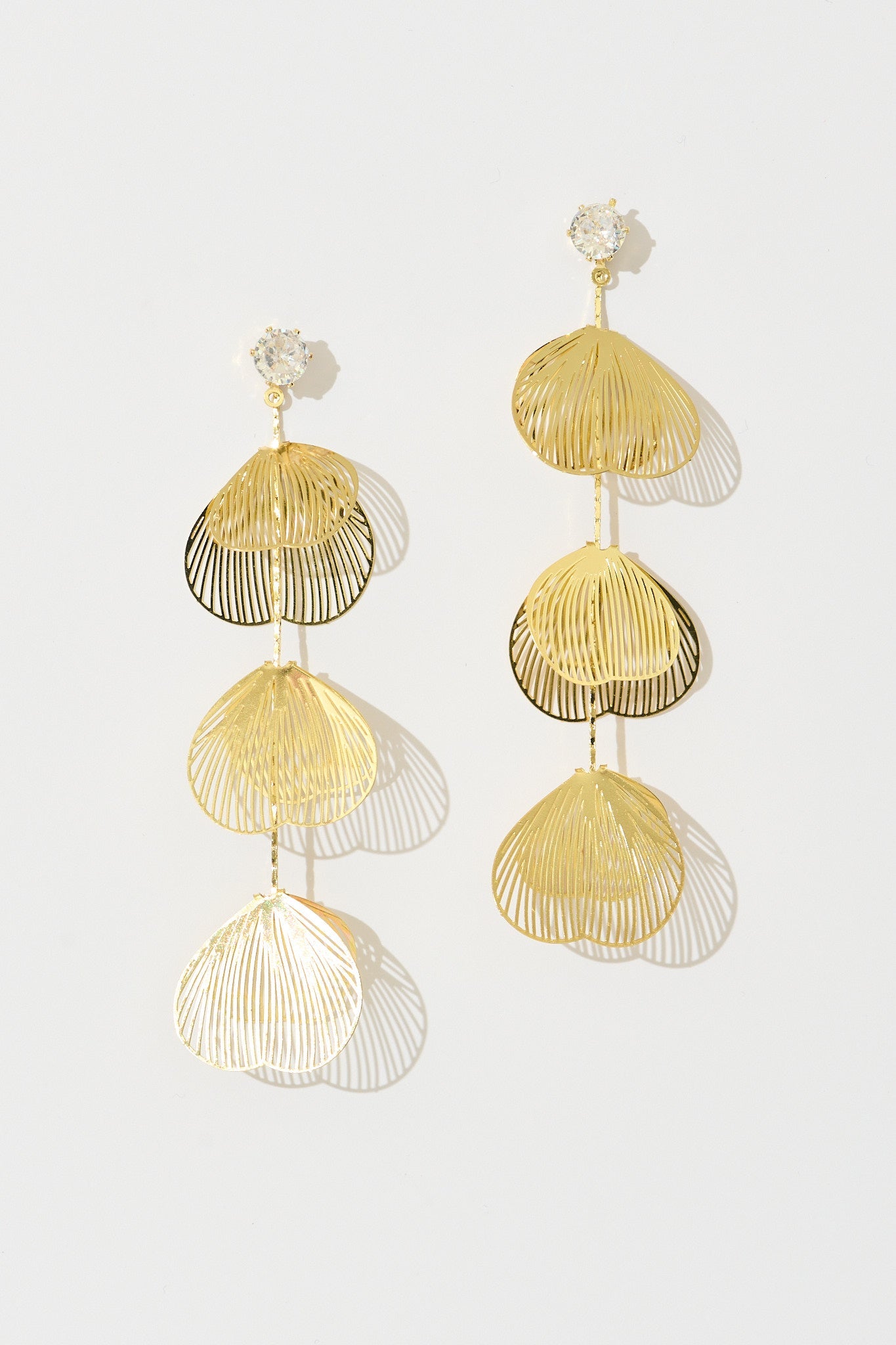 Leona Drop Earrings in Gold
