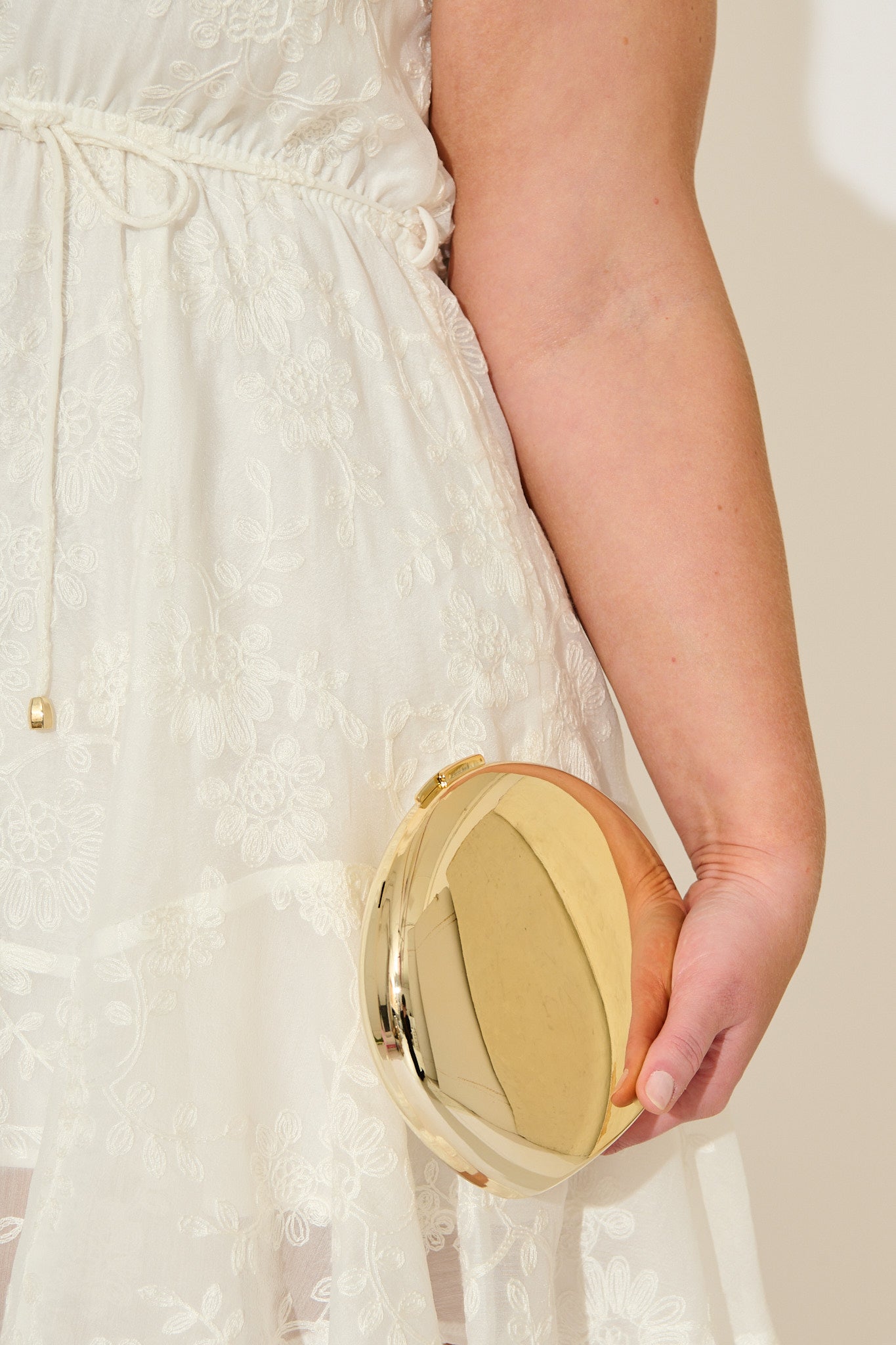 Celeste Clutch in Gold Metallic