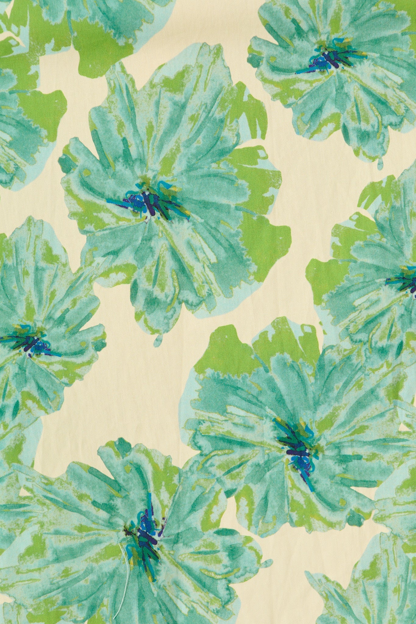 Arleth Midi Dress in Green Floral Print Cotton