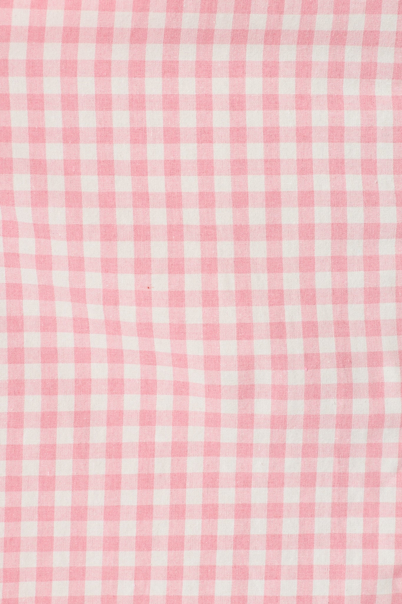 Elianna Midi Shirt Dress in Pink and White Gingham Cotton