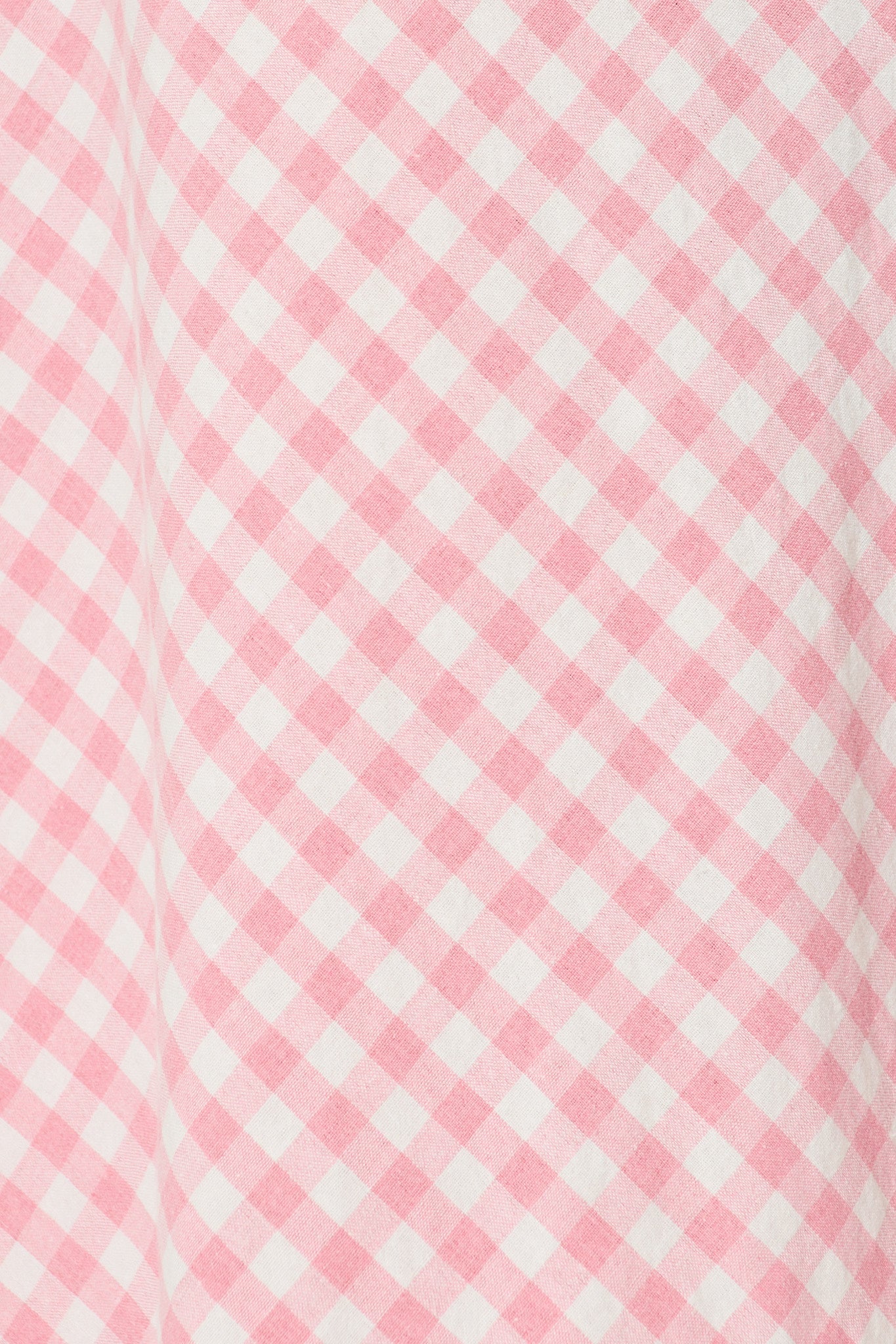 Amor Maxi Skirt in Pink and White Gingham Cotton