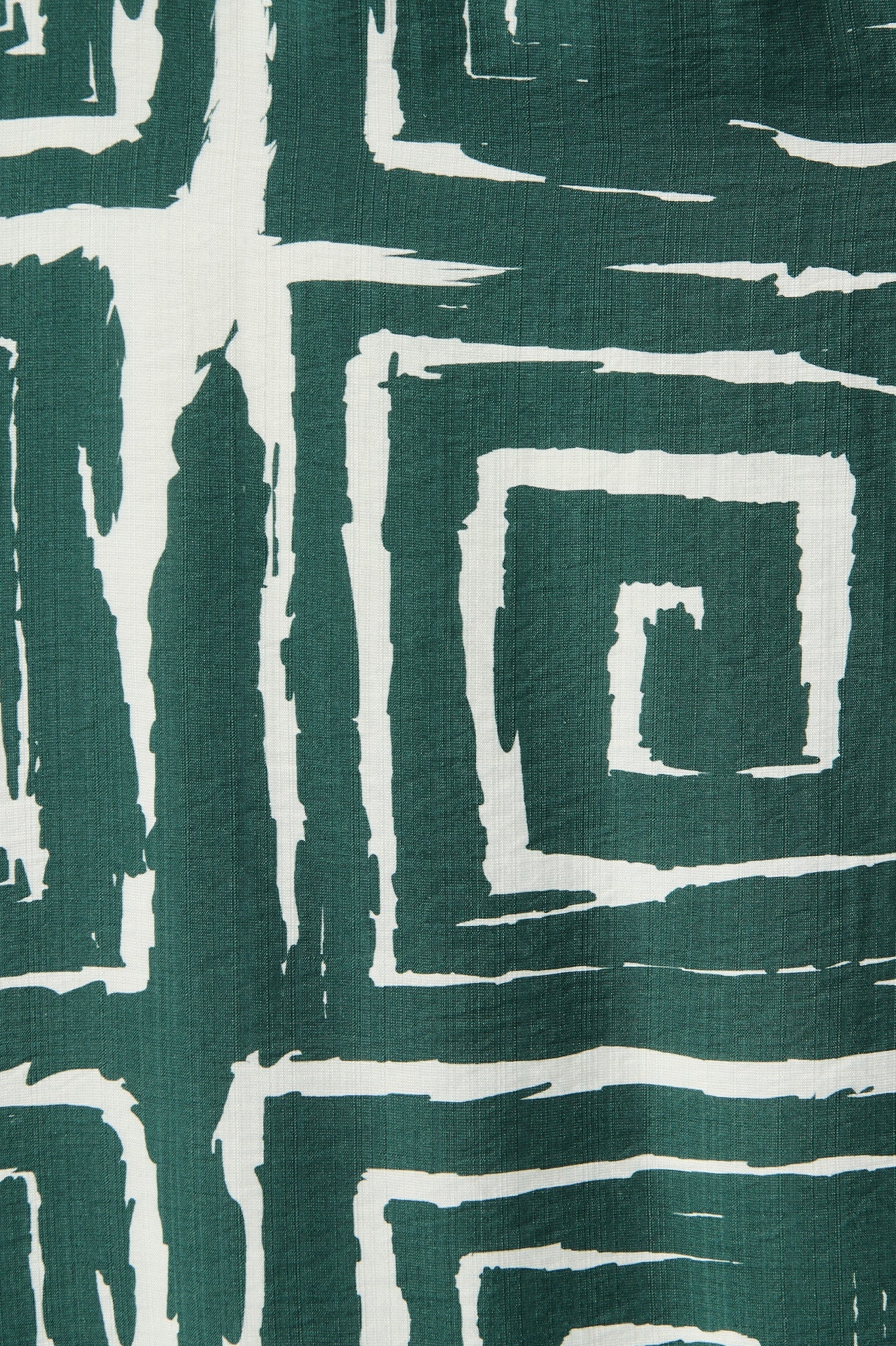 Suzanna Midi Dress in Green Geometric Print