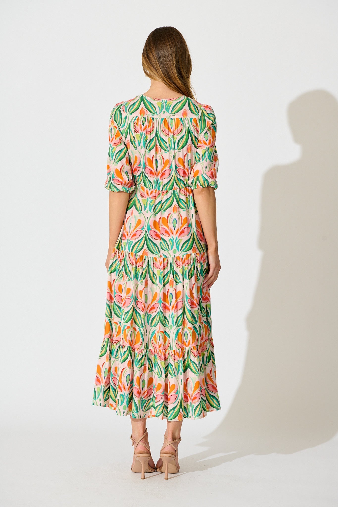 Danielle Maxi Dress in Multi Print