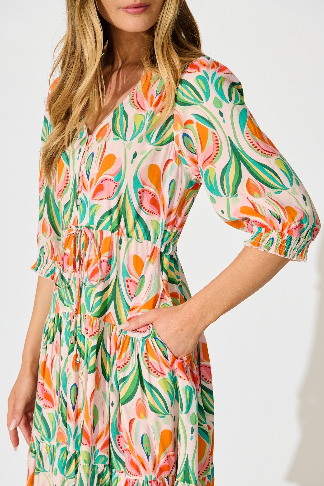 Navianna Dress in Multi Print